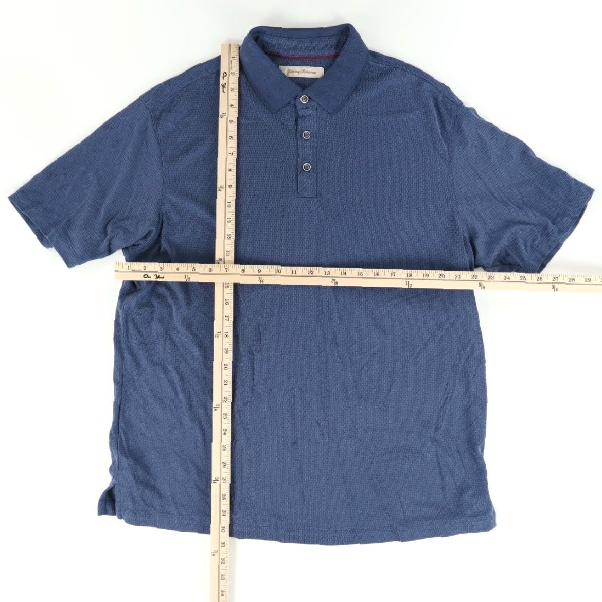 Tommy Bahama Tommy Bahama Polo Shirt Blue Men's XL Modal Solid Polo Shirt Size US XL / EU 56 / 4 - 3 Thumbnail