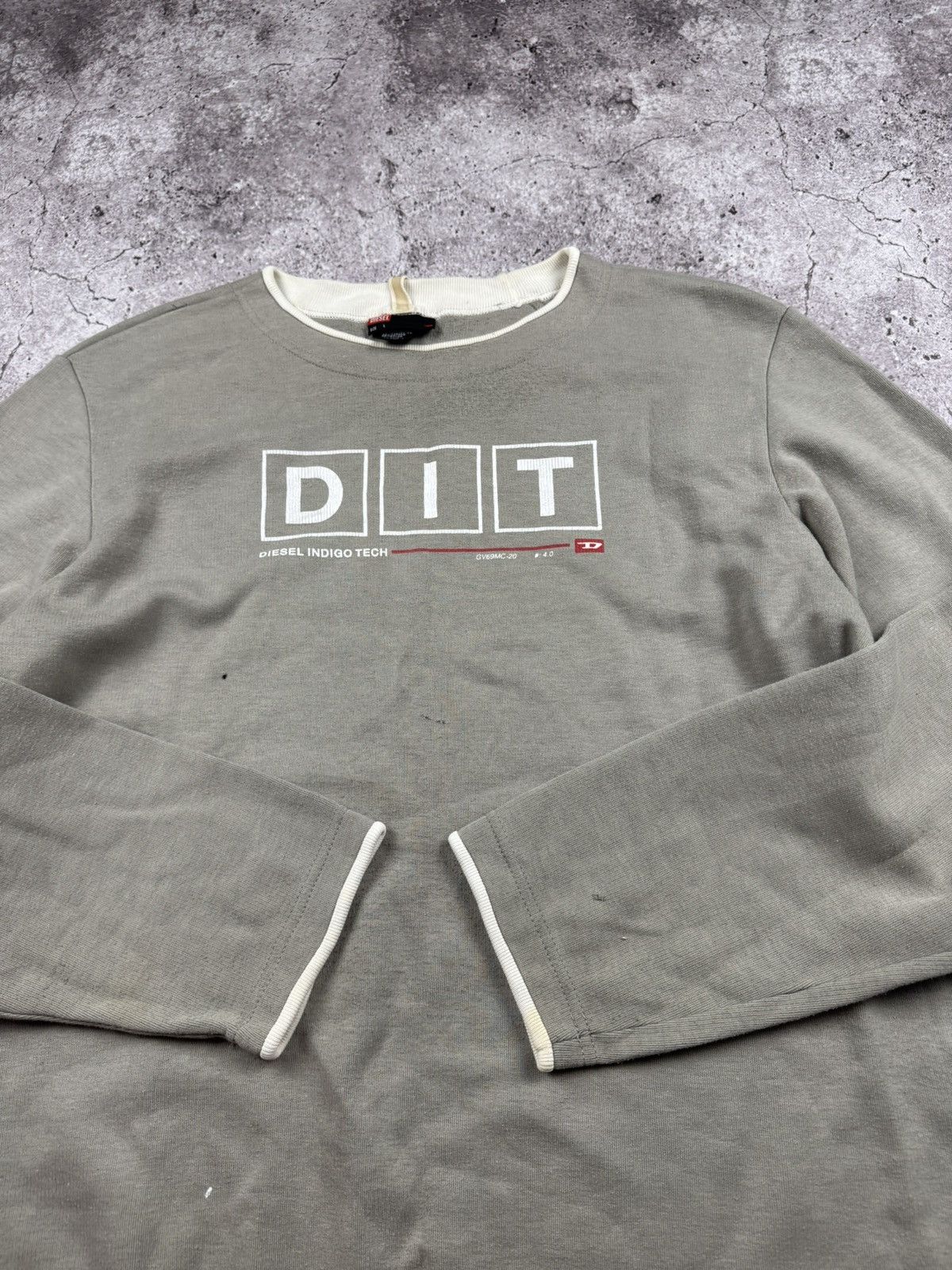 Diesel Rare Vintage Sweatshirt Diesel Indigo Tech Centr logo Y2K Size US L / EU 52-54 / 3 - 2 Thumbnail