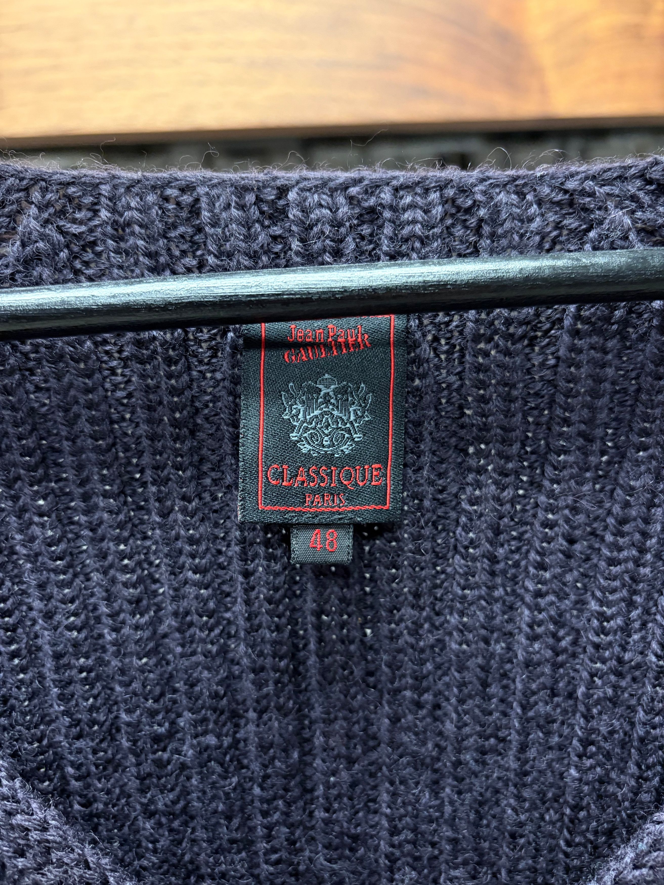 Jean Paul Gaultier 2000s Jean Paul Gaultier Classique Zip Up Cardigan Size US M / EU 48-50 / 2 - 2 Thumbnail