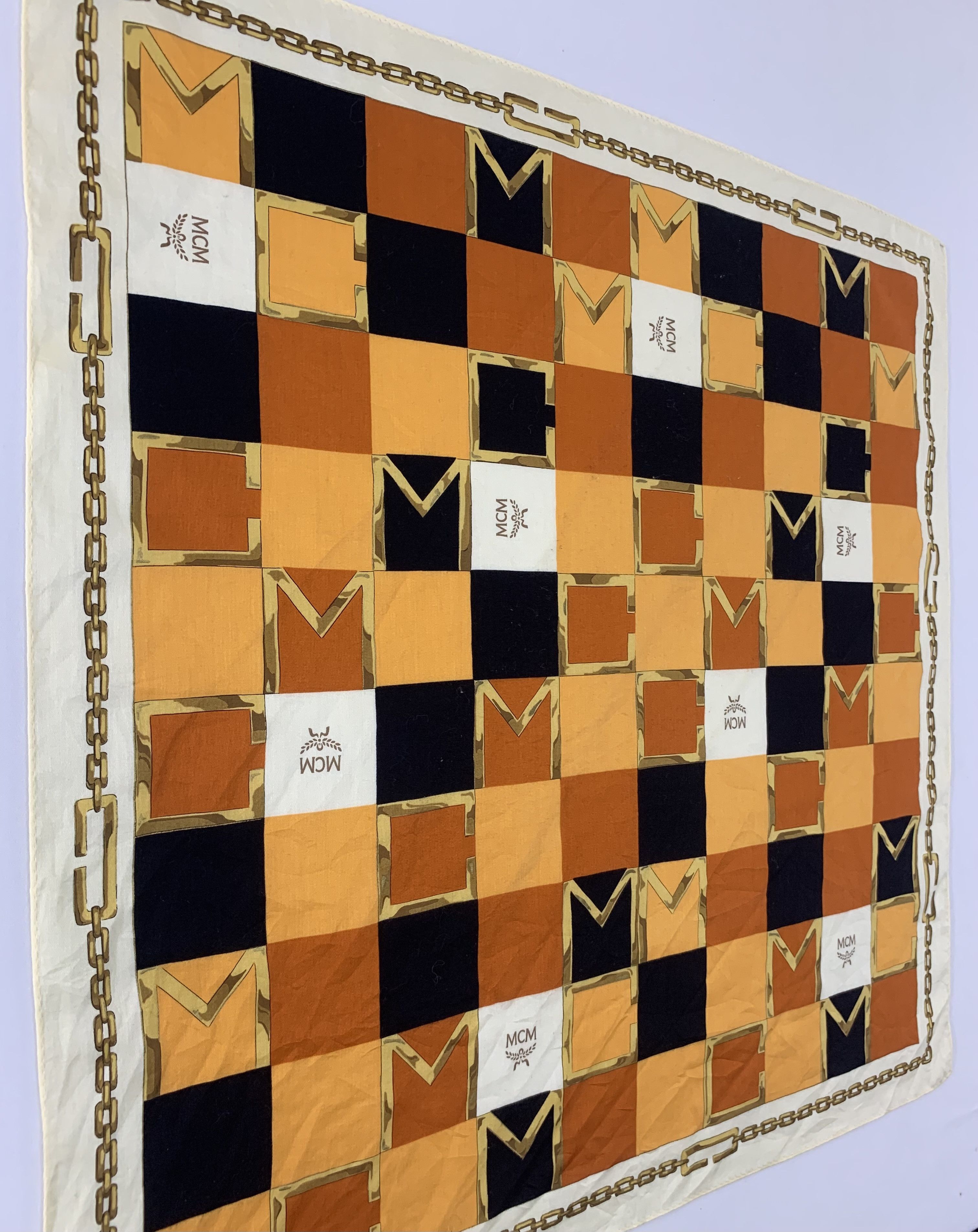 MCM MCM Handkerchief Pocket Square Scarf Bandana TC1434 Size ONE SIZE - 6 Thumbnail