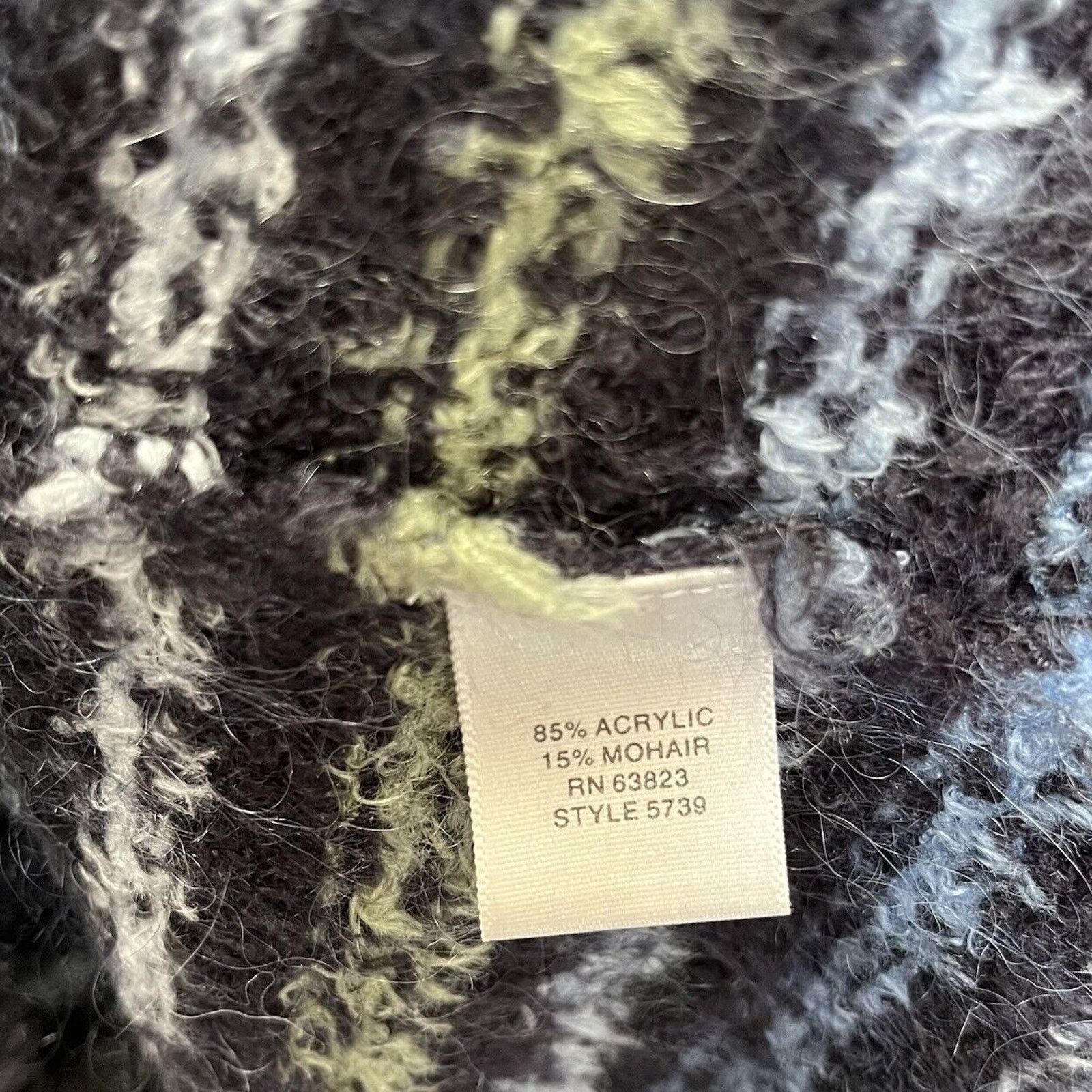 Vintage Christopher & Banks | Y2K Mohair Striped Cardigan Sweater Size M / US 6-8 / IT 42-44 - 4 Thumbnail