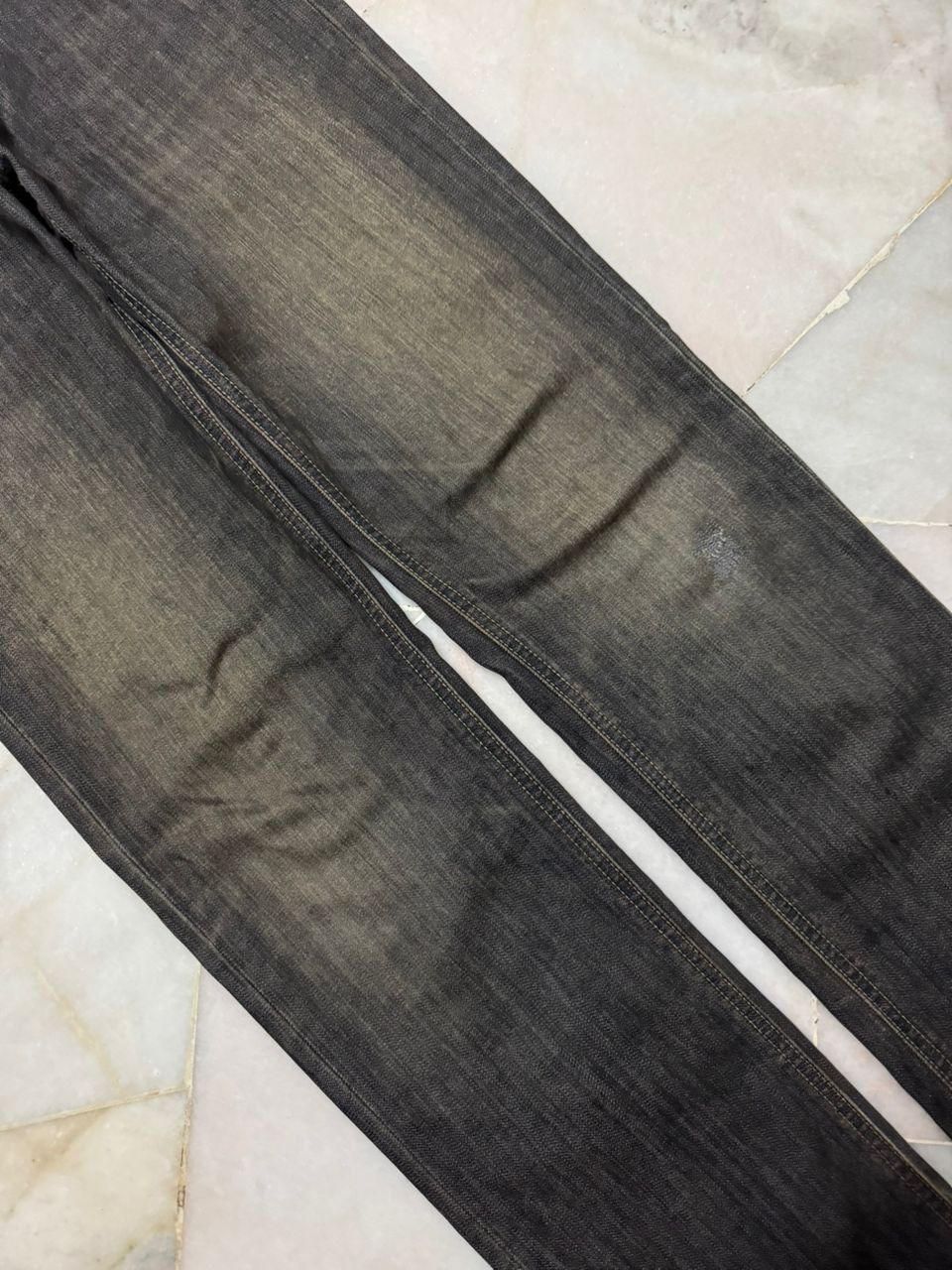 Wrangler 💥Vintage 90s Style Wrangler MudWashed Distress Dark Jeans Size US 29 - 7 Thumbnail
