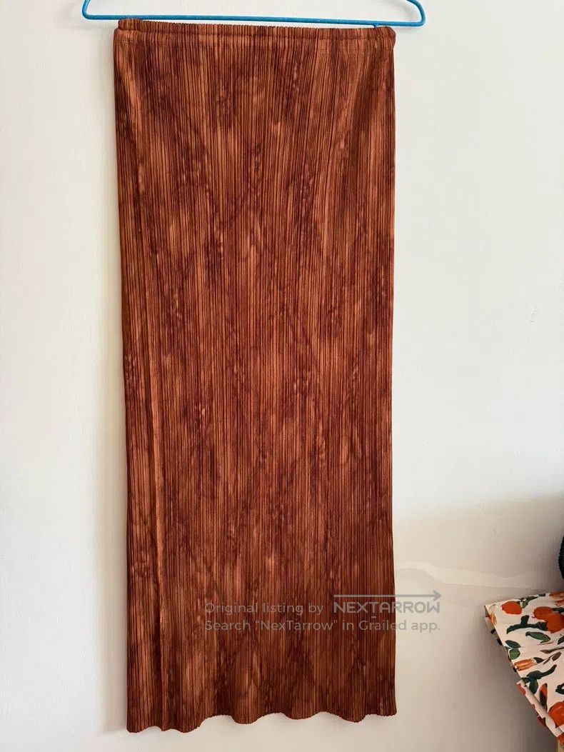 Issey Miyake Issey Miyake size:3 Coffee Midi Skirt Size 31" - 1 Thumbnail