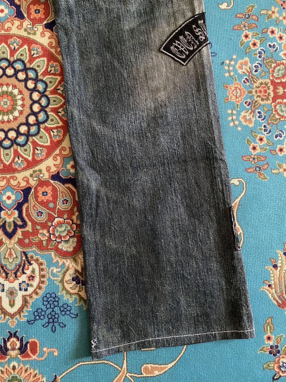 In The Attic In The Attic Japan Sublimation Patchwork Punk Denim Size US 31 - 11 Thumbnail