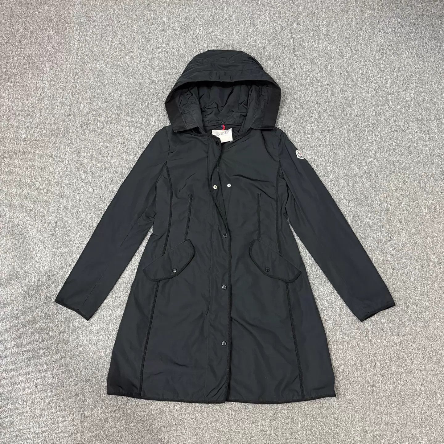 Moncler Moncler women's black long coat size 0 Size XS / US 0-2 / IT 36-38 - 1 Thumbnail