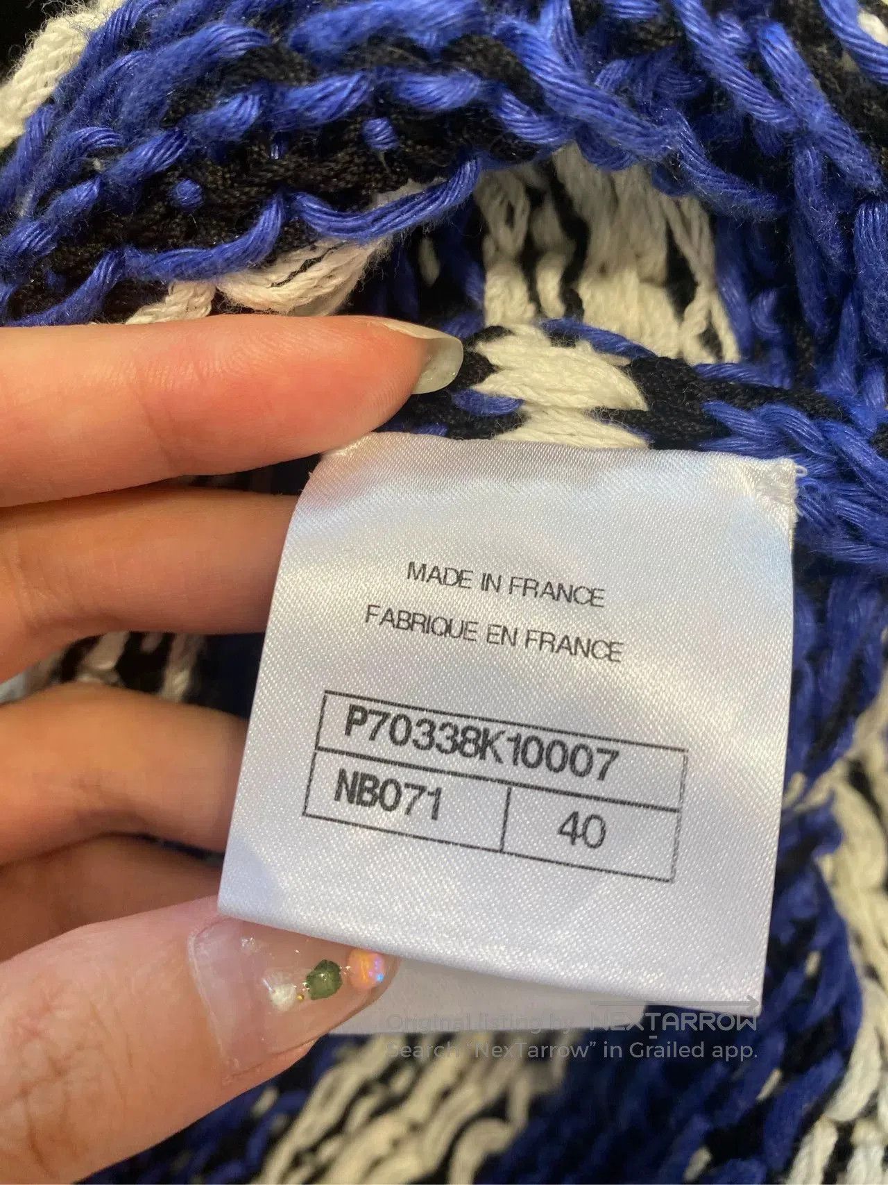 Chanel Chanel 21C Striped Knit Cardigan. Size US XL / EU 56 / 4 - 5 Thumbnail