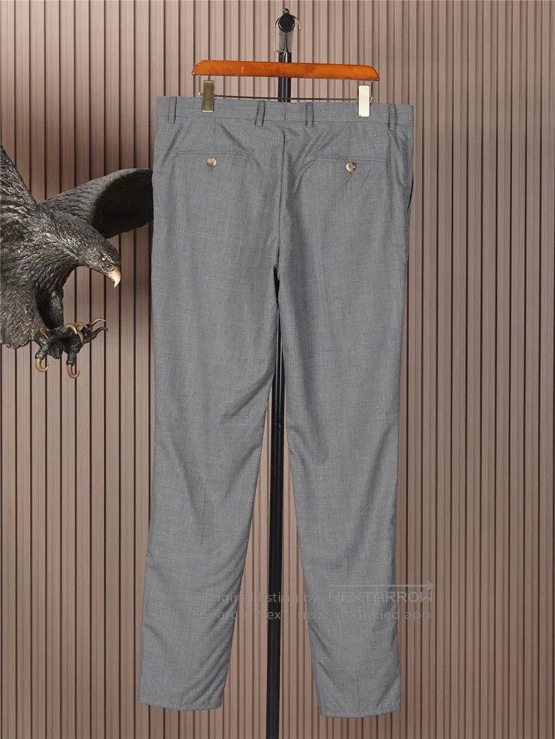 Brunello Cucinelli Brunello Cucinelli Lightweight Wool Dress Pants Size US 38 / EU 54 - 2 Thumbnail