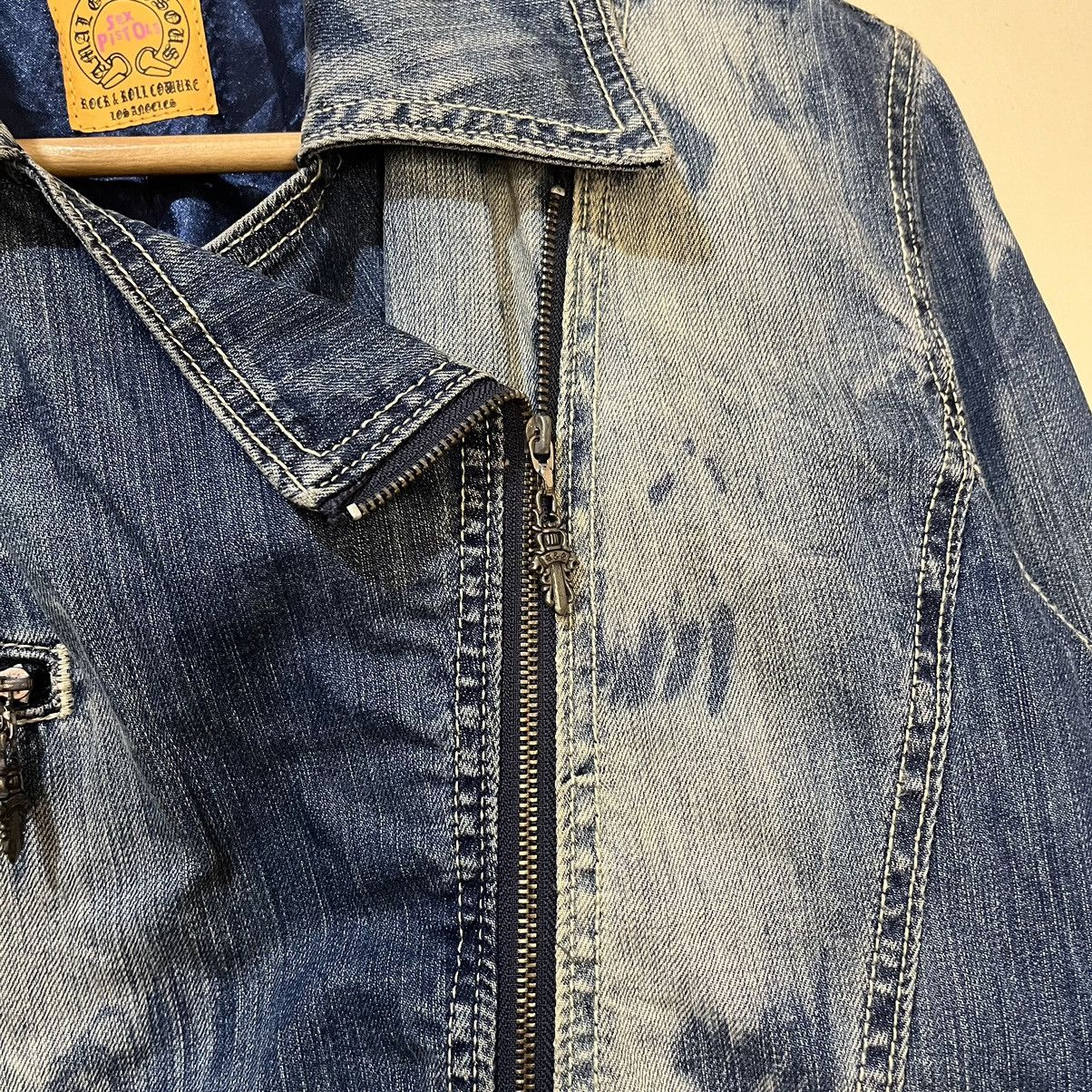 A&G Rock Rare A&G Amal Guessous x Sex Pistols Biker Denim Jacket Size US L / EU 52-54 / 3 - 10 Thumbnail