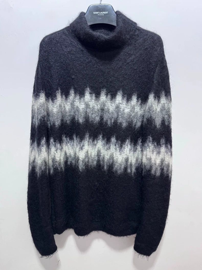 Saint Laurent Paris Saint Laurent 20FW High Neck Lightning Sweater - dmc Size US M / EU 48-50 / 2 - 1 Thumbnail