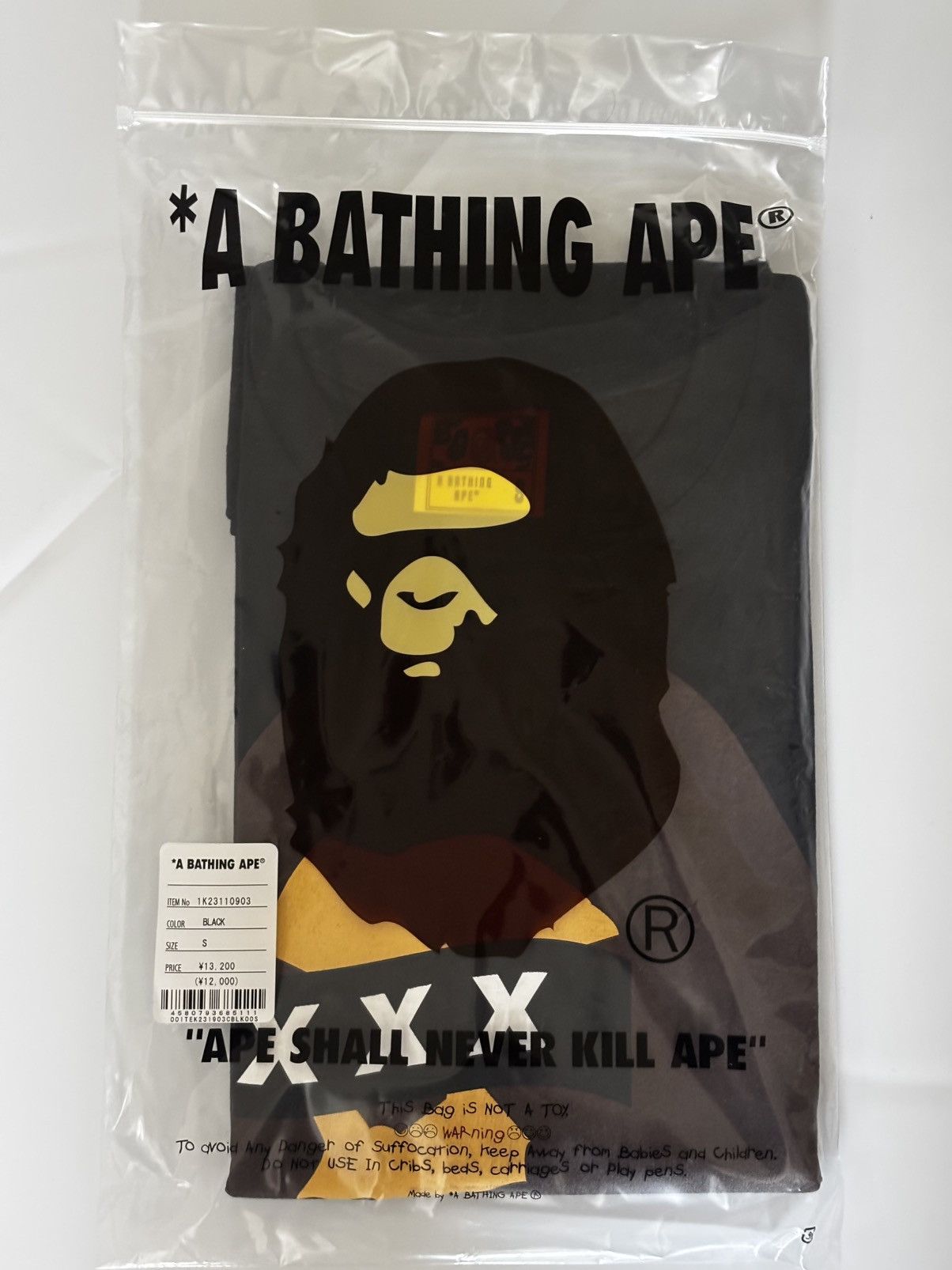 Bape Authentic ape bape x XXX god selection ape head tee S new Size US S / EU 44-46 / 1 - 10 Thumbnail
