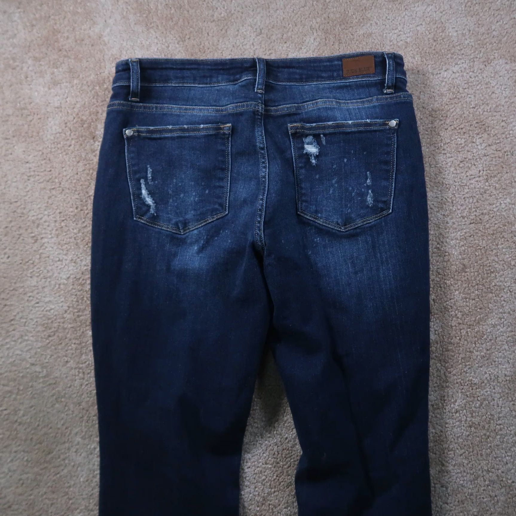 Denime Judy Blue Jeans Women's 13/31 Boyfriend Fit Denim Mid Rise Blue Stretch 5-Pocket Classic Cotton Blend Size 34" / US 12 / IT 48 - 5 Thumbnail
