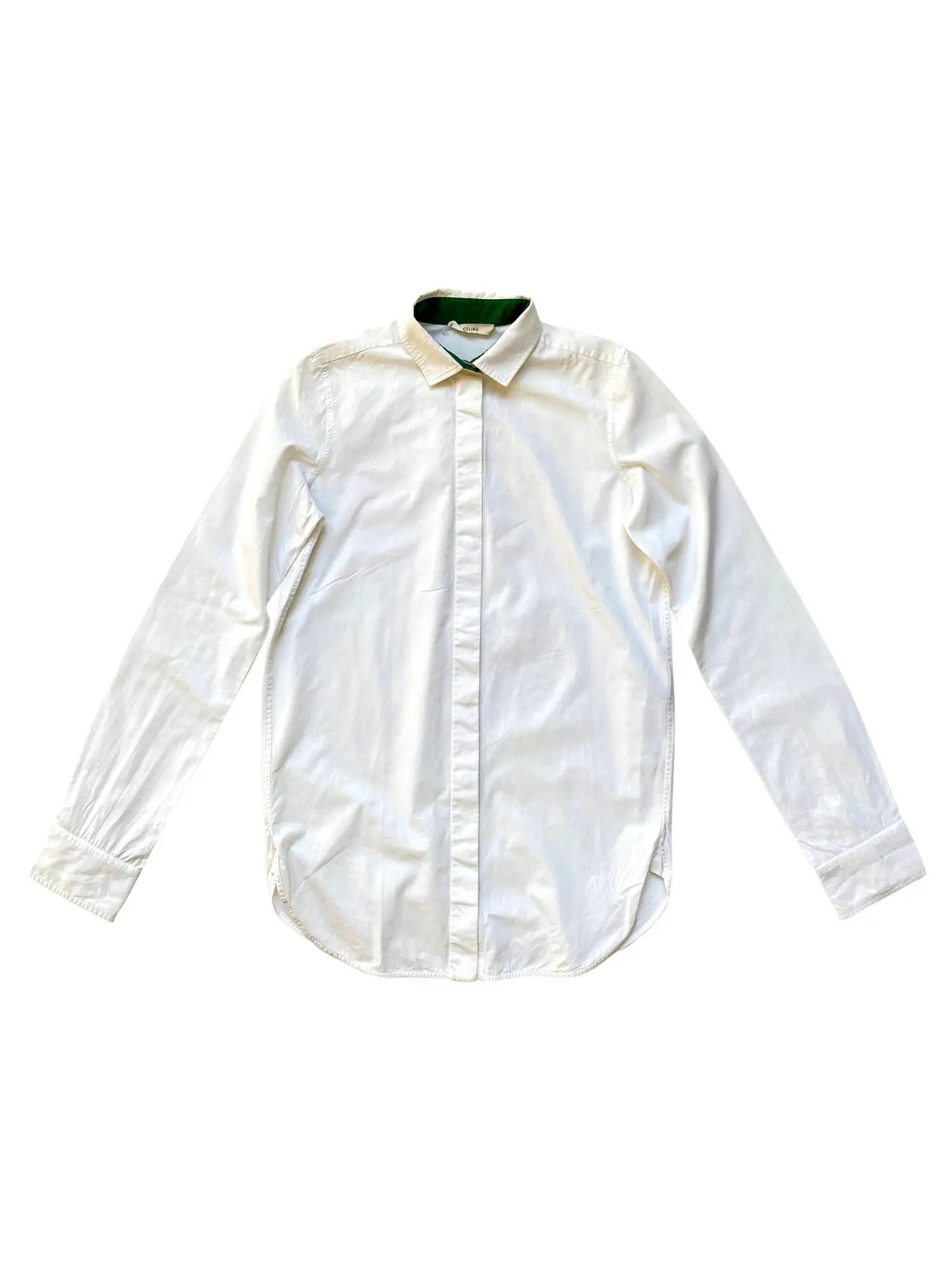 Celine ⚡️QUICK SALE⚡️Celine Phoebe Philo White Shirt Size S / US 4 / IT 40 - 1 Thumbnail
