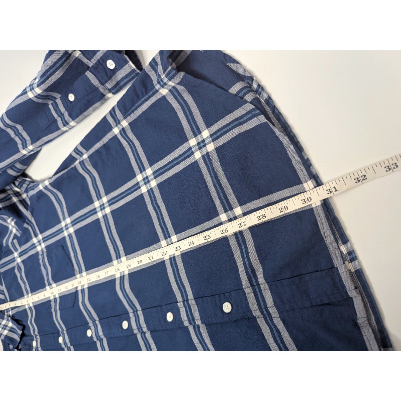 Vintage Line of Trade Shirt Button-Up Men L Blue Plaid Flannel Long Sleeve Casual Workwear All Seasons Size US L / EU 52-54 / 3 - 5 Thumbnail