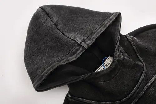 Japanese Brand Kihara x Asaka Vintage Washed Black Hoodie Sweatshirt Size US L / EU 52-54 / 3 - 6 Thumbnail