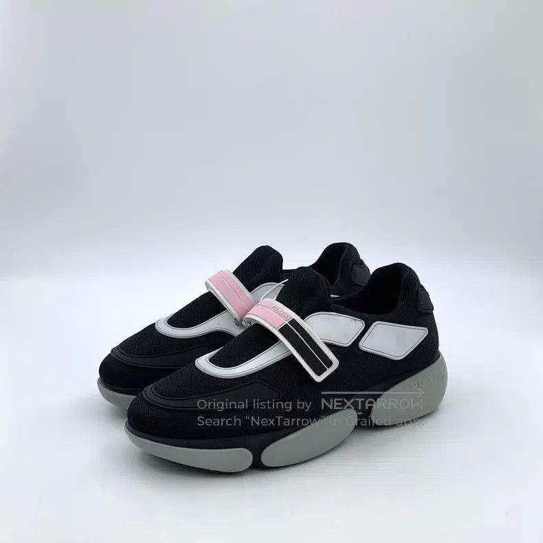 Other Prada Black Velcro casual flat sneakers Size US 4.5 / IT 34.5 - 1 Thumbnail