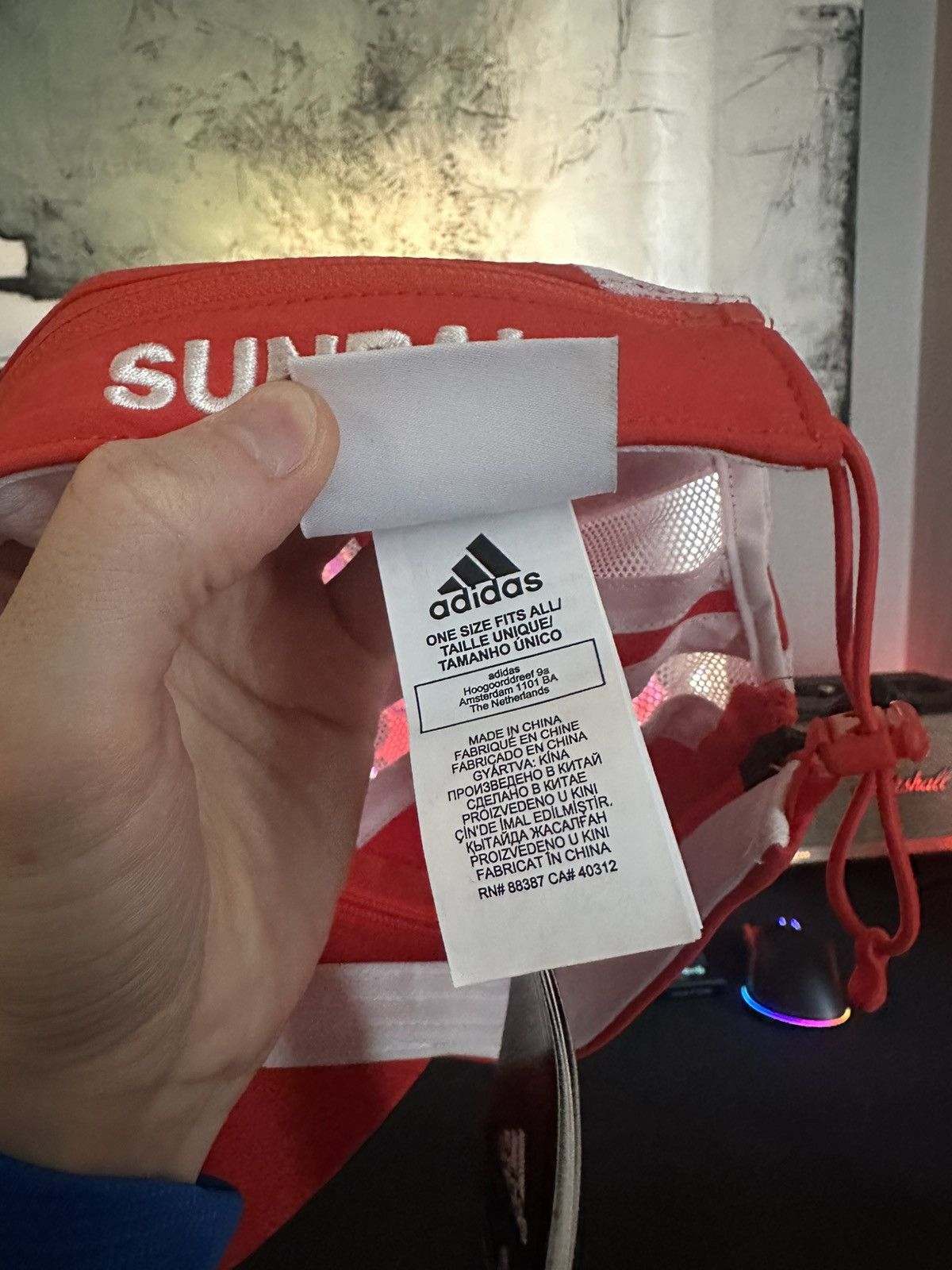 Adidas × Palace PALACE x ADIDAS SUNPAL CAP OS SIZE GL7493 Size ONE SIZE - 6 Thumbnail