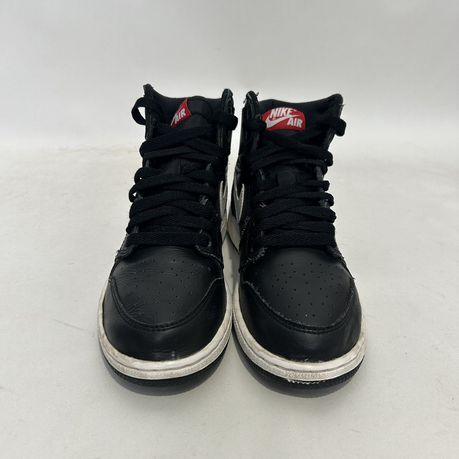 Nike Nike Air Jordan 1 Retro High BG “Black White/Ying Yang” Size US 5.5 / IT 35.5 - 2 Thumbnail