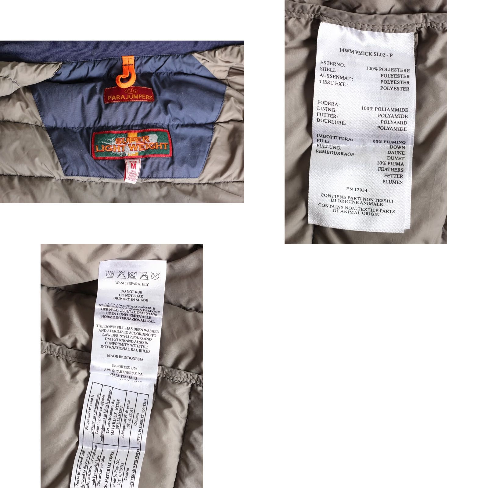 Parajumpers PARAJUMPERS Jacket Men M Hooded Down Puffer Lightweight Grey/Blue MJ6297 Size US M / EU 48-50 / 2 - 8 Thumbnail
