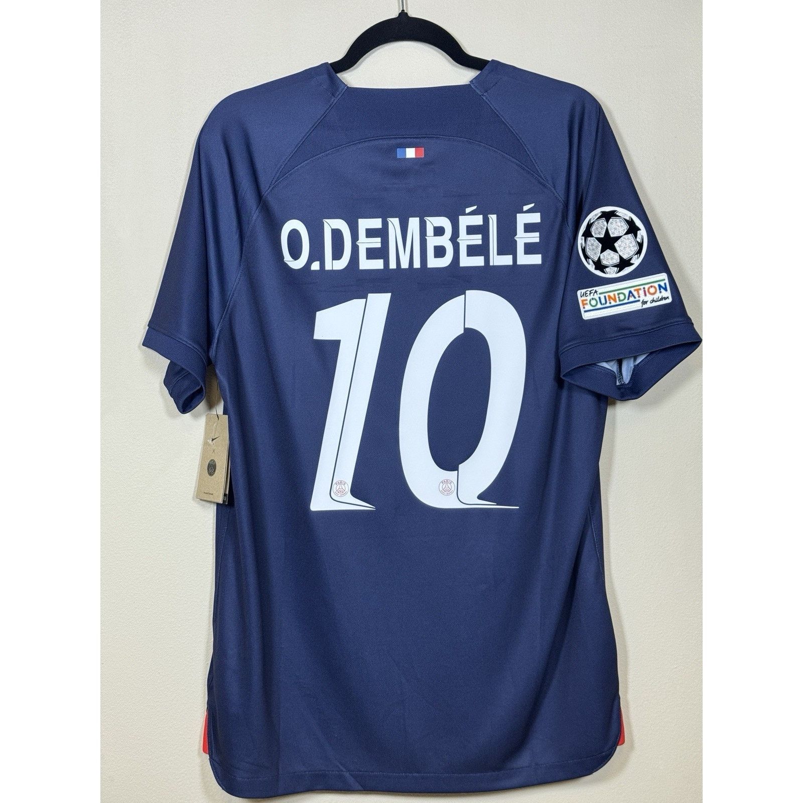 Nike Nike Paris Saint Germain 2023-24 Home Jersey O. Dembélé #10 Size US L / EU 52-54 / 3 - 2 Thumbnail