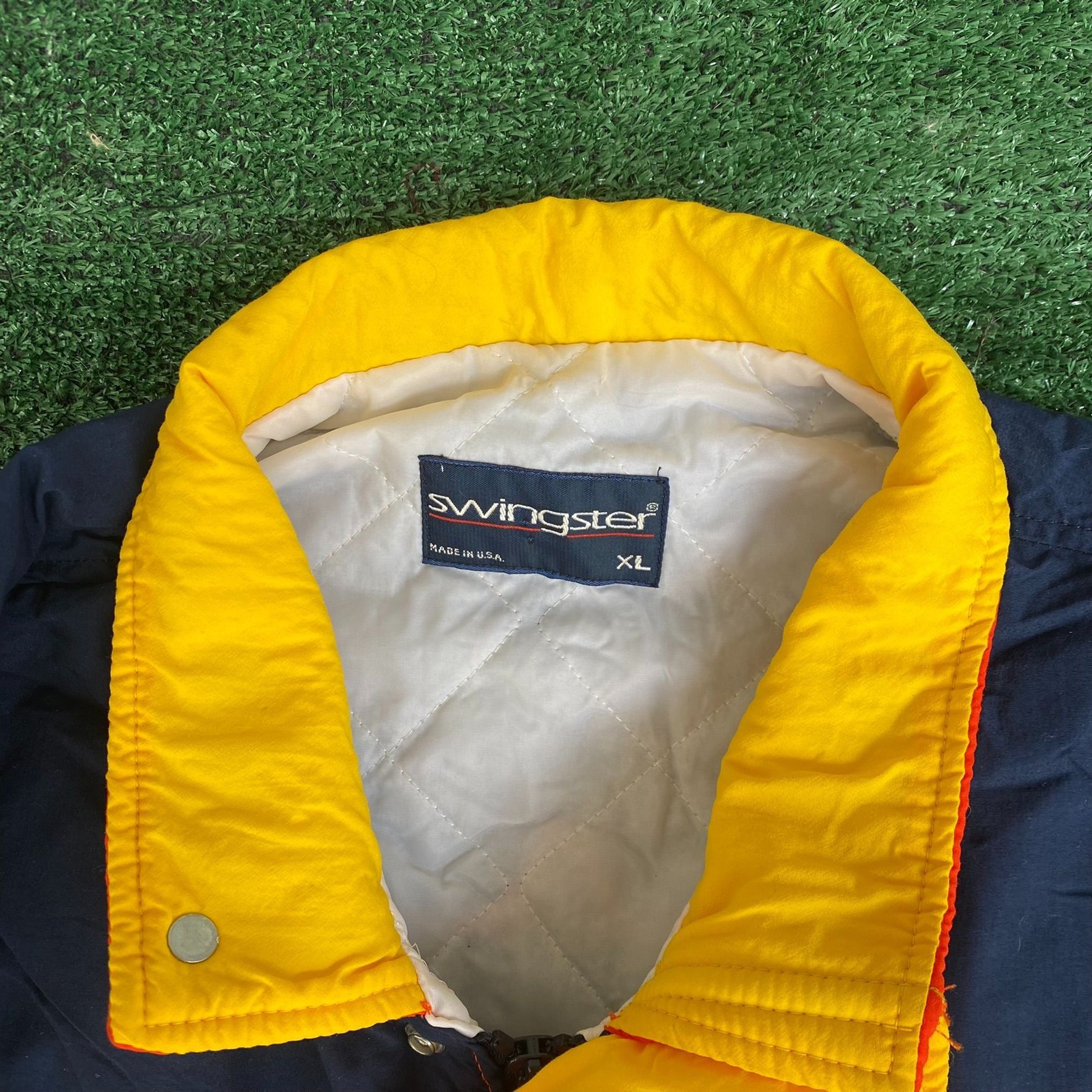 NASCAR Vintage 90s NASCAR Tide Racing Bomber Puffer Jacket Quilted Size US XL / EU 56 / 4 - 3 Thumbnail