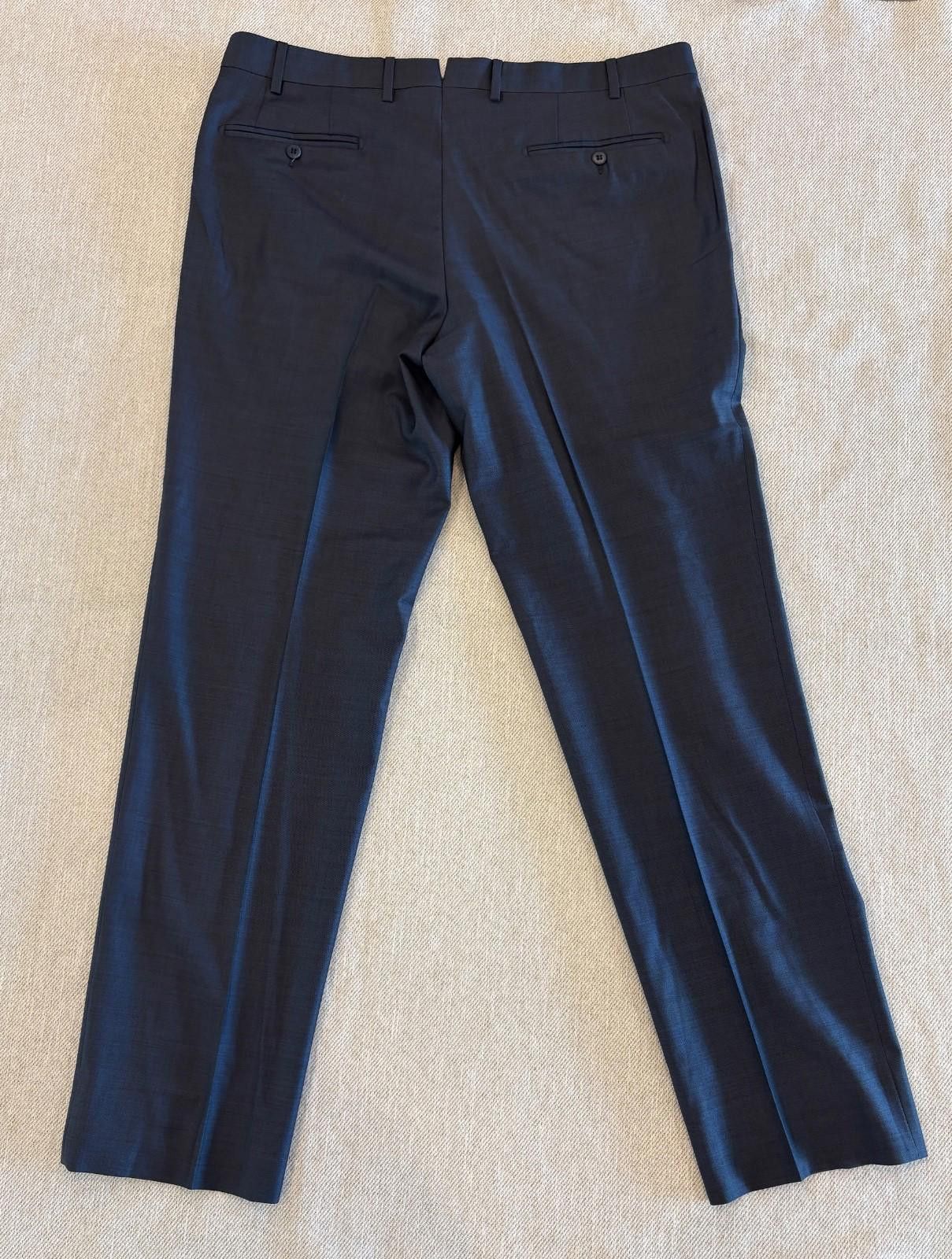 Zanella Zanella Platinum "Parker" Trousers 38R Sharkskin Wool Italy Size US 38 / EU 54 - 3 Thumbnail