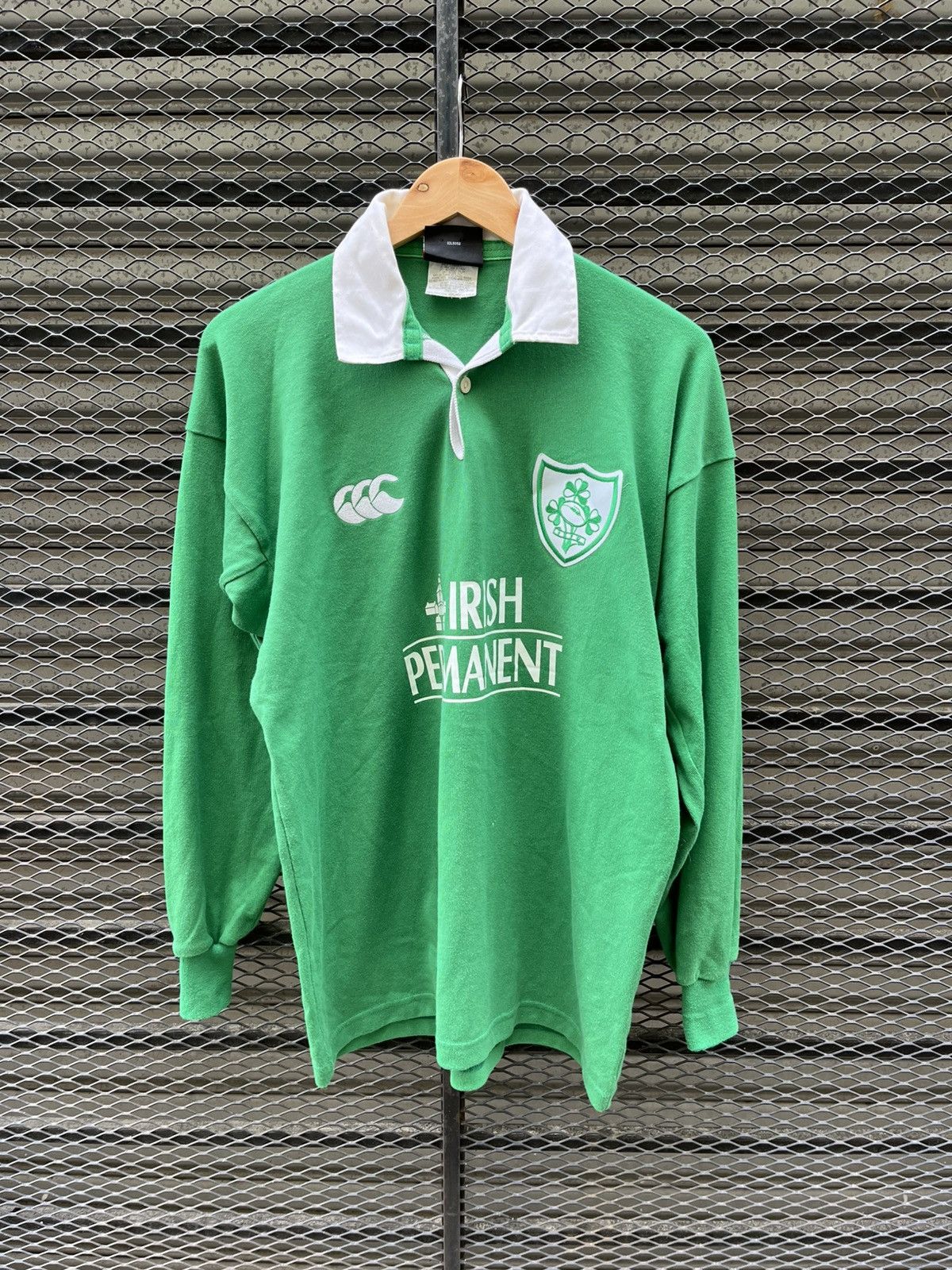 Canterbury of New Zealand 2000 2001 Vintage Ireland Rugby Jersey Shirt Long Sleeve Size US M / EU 48-50 / 2 - 1 Thumbnail