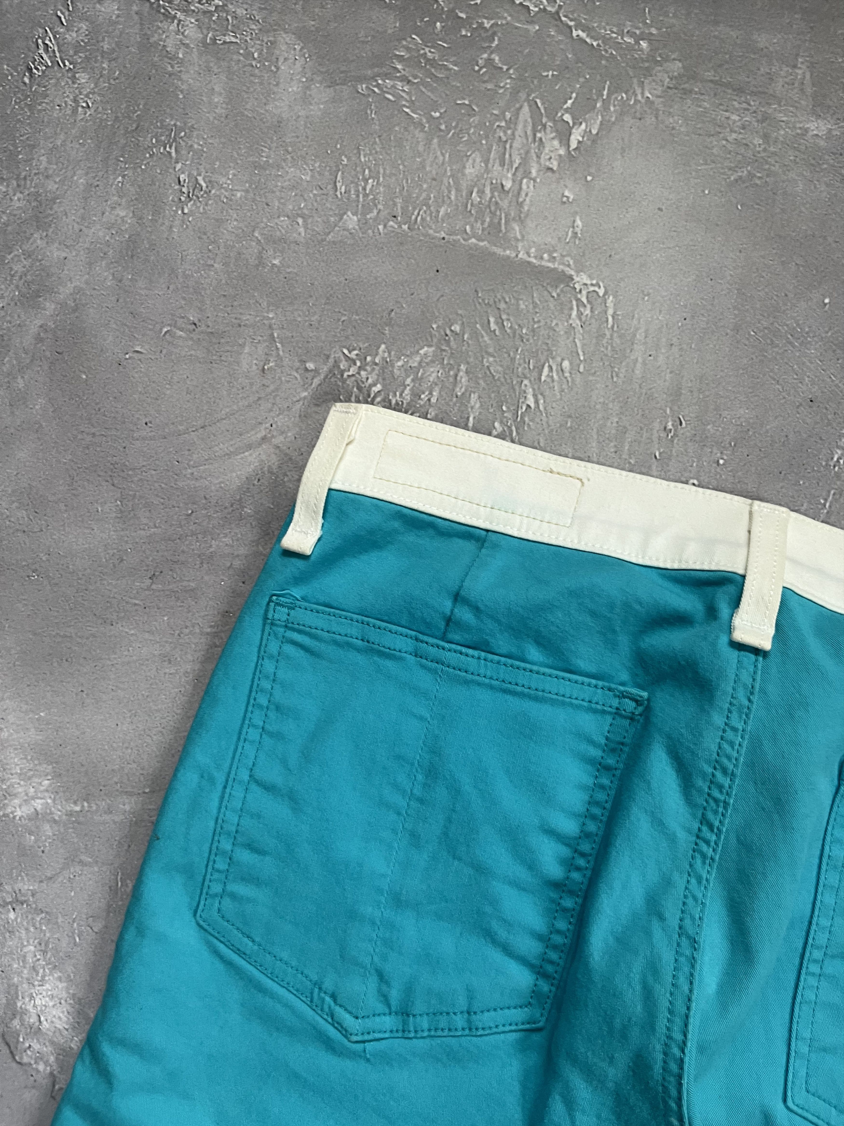 Rag & Bone Rag & Bone Skinny Jeans White Turquoise Zip Designer Pants Size 28" / US 6 / IT 42 - 13 Thumbnail