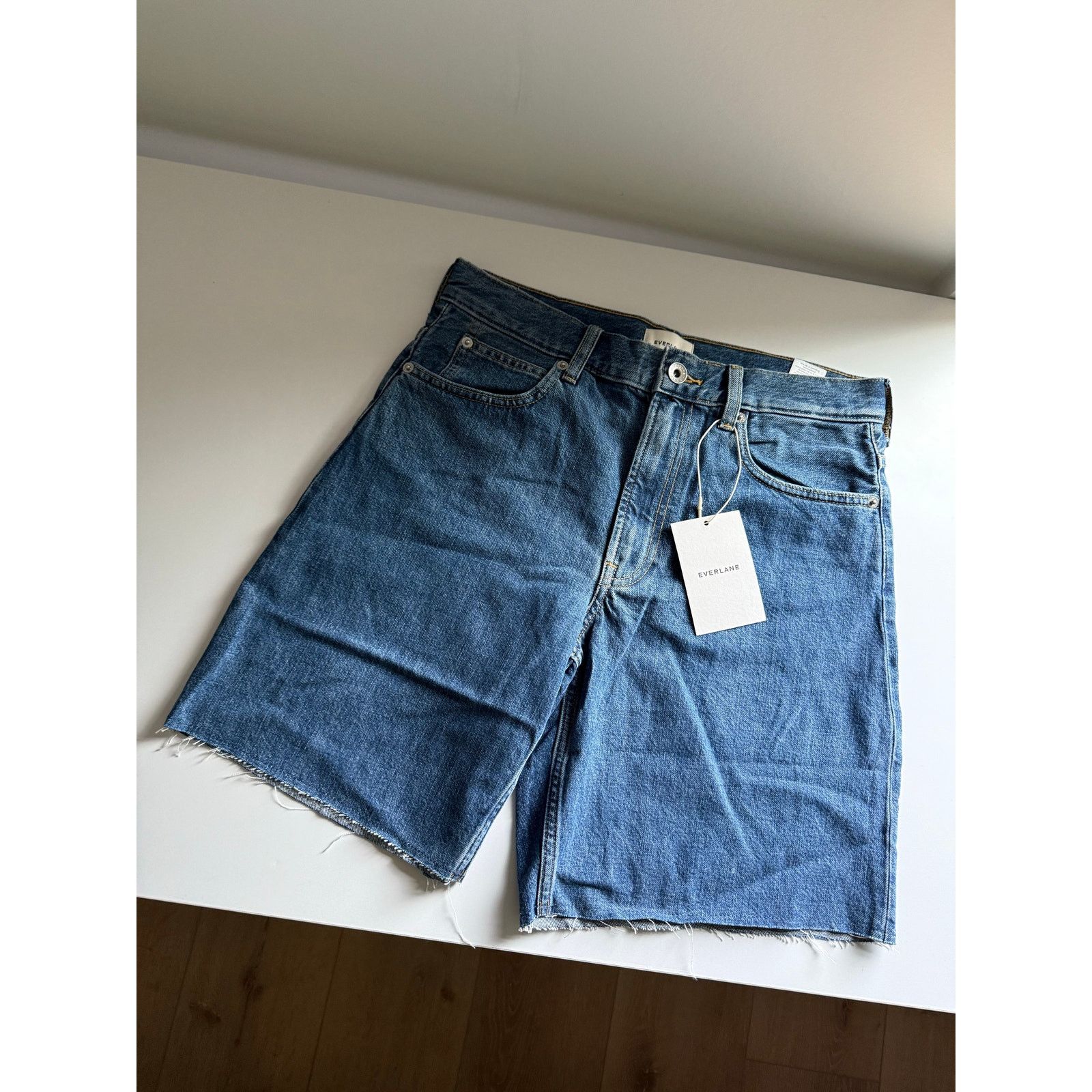 Everlane $108 New Everlane The OG Baggy Jean Short - Medium Wash - 26 Size 26" / US 2 / IT 38 - 6 Thumbnail