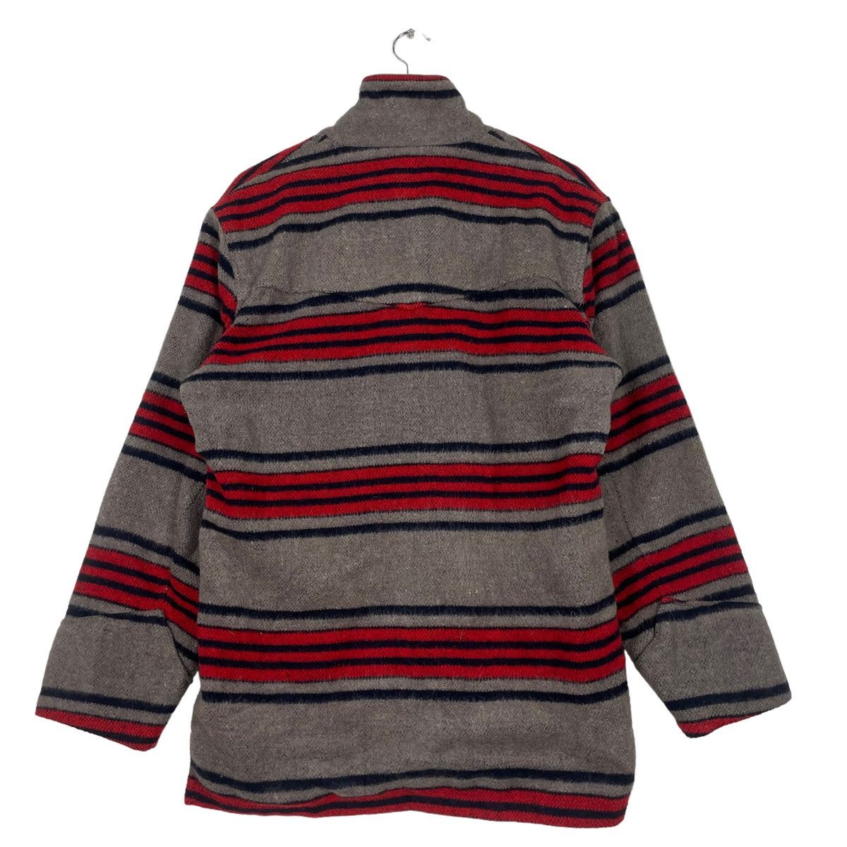 Designer × Japanese Brand × Vintage 💥DEPT STRIPED BUTTON WOOL JACKET Size US M / EU 48-50 / 2 - 7 Thumbnail