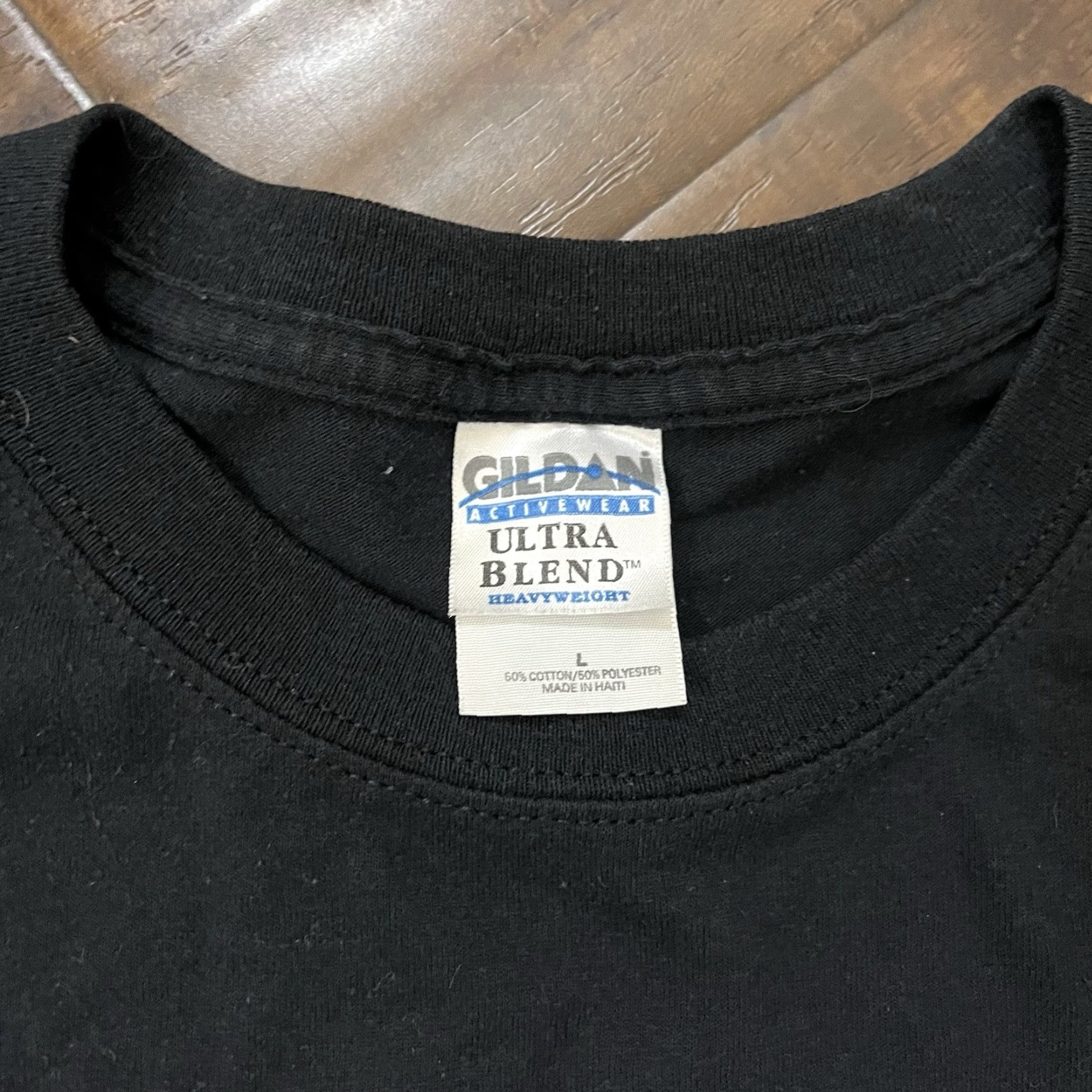 Gildan VINTAGE Gildan T-Shirt Mens Large 90s Beer Parody Funny Saying Crew Neck Black Short Sleeve 2000s Y2K Vintage Men’s Tee Size US L / EU 52-54 / 3 - 4 Thumbnail
