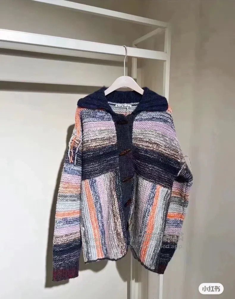 Acne Studios Acne Studios Striped knitted cardigan, rainbow gradient, h Size XS / US 0-2 / IT 36-38 - 4 Thumbnail