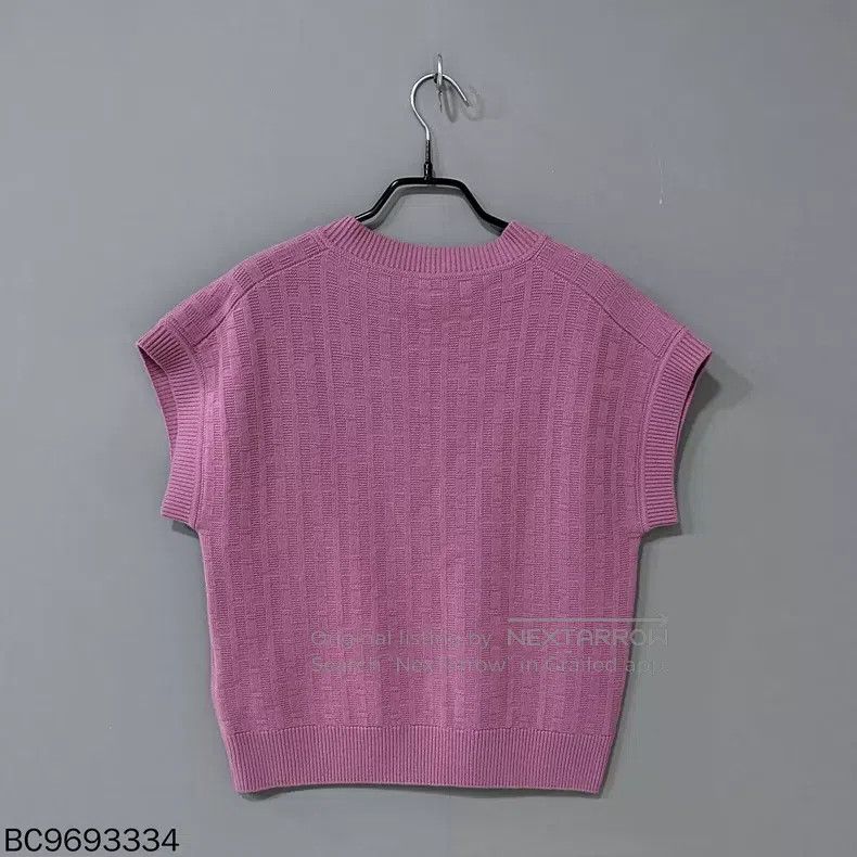 Hermes Hermes H Printed Short Sleeve Wool Vest Size XXS / US 00 / IT 34 - 3 Thumbnail