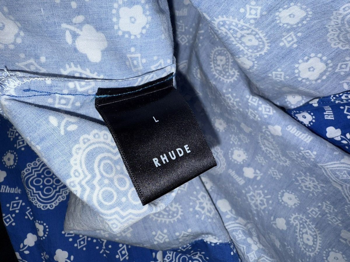 Rhude Rhude Blue Paisley Bandana Button Up Shirt Size Large Size US L / EU 52-54 / 3 - 2 Thumbnail