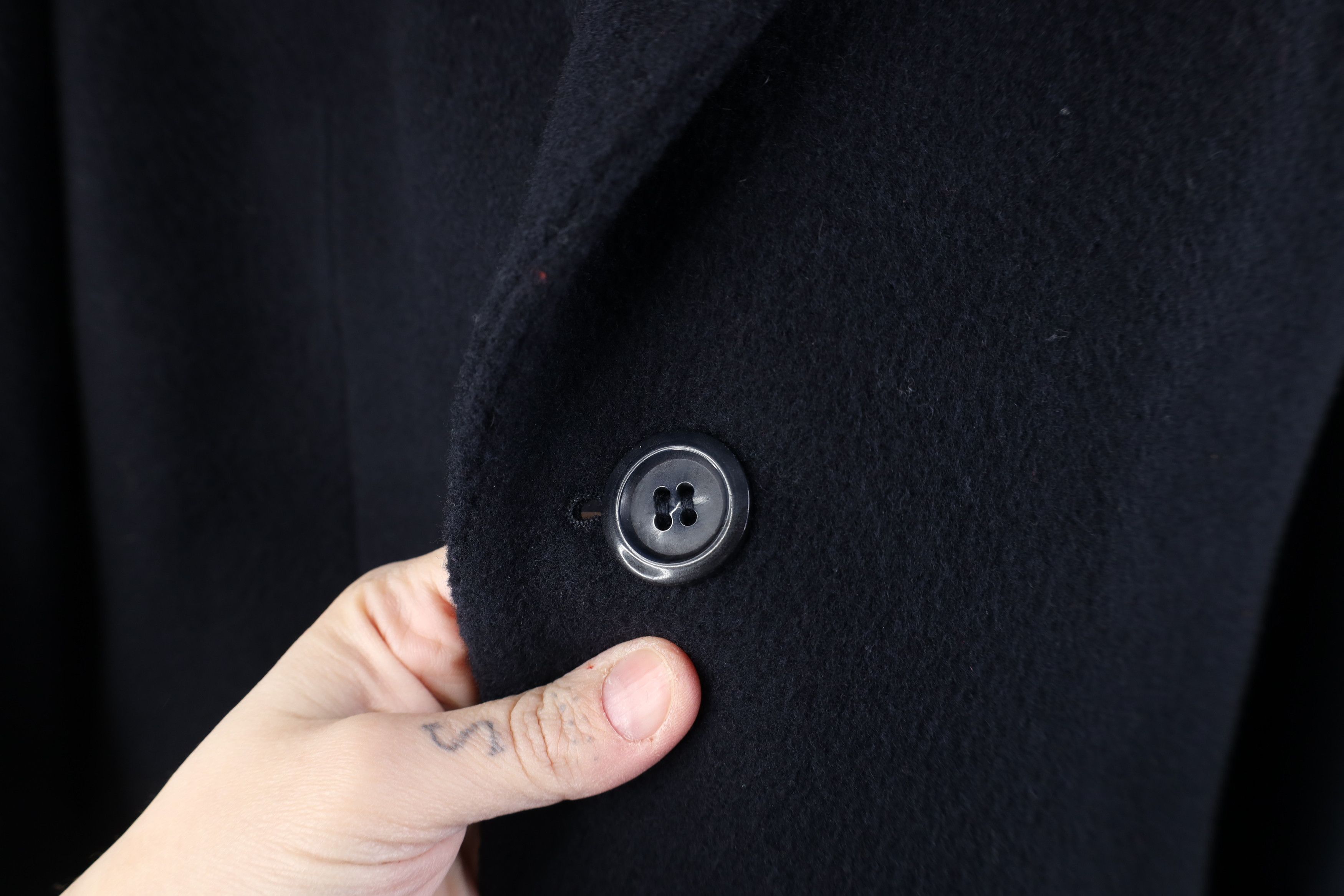 Vintage Vintage 90s Streetwear Blend Overcoat Jacket Navy Blue Size US XXL / EU 58 / 5 - 6 Thumbnail