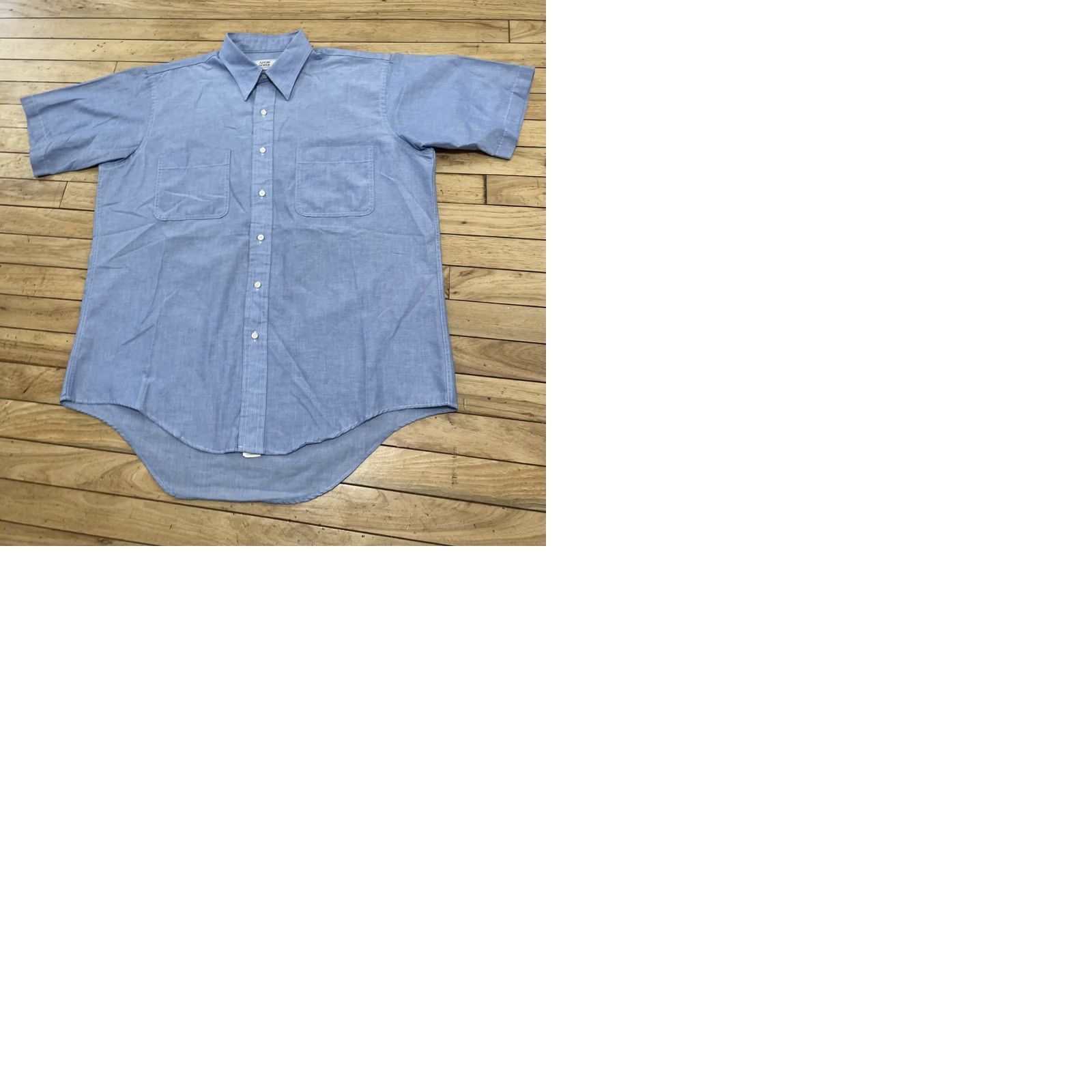 Arrow VINTAGE Arrow Dover Shirt Men 16 Tall Blue Button-Down Short Sleeve USA Made Striped 90s Oxford Casual Size US L / EU 52-54 / 3 - 11 Thumbnail