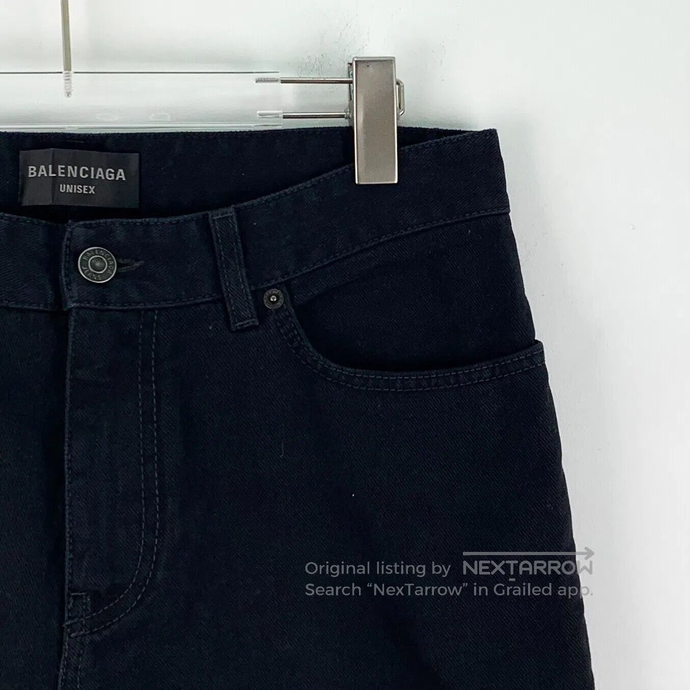 Balenciaga Balenciaga size L Black cotton casual denim long pants| Size US 27 - 3 Thumbnail