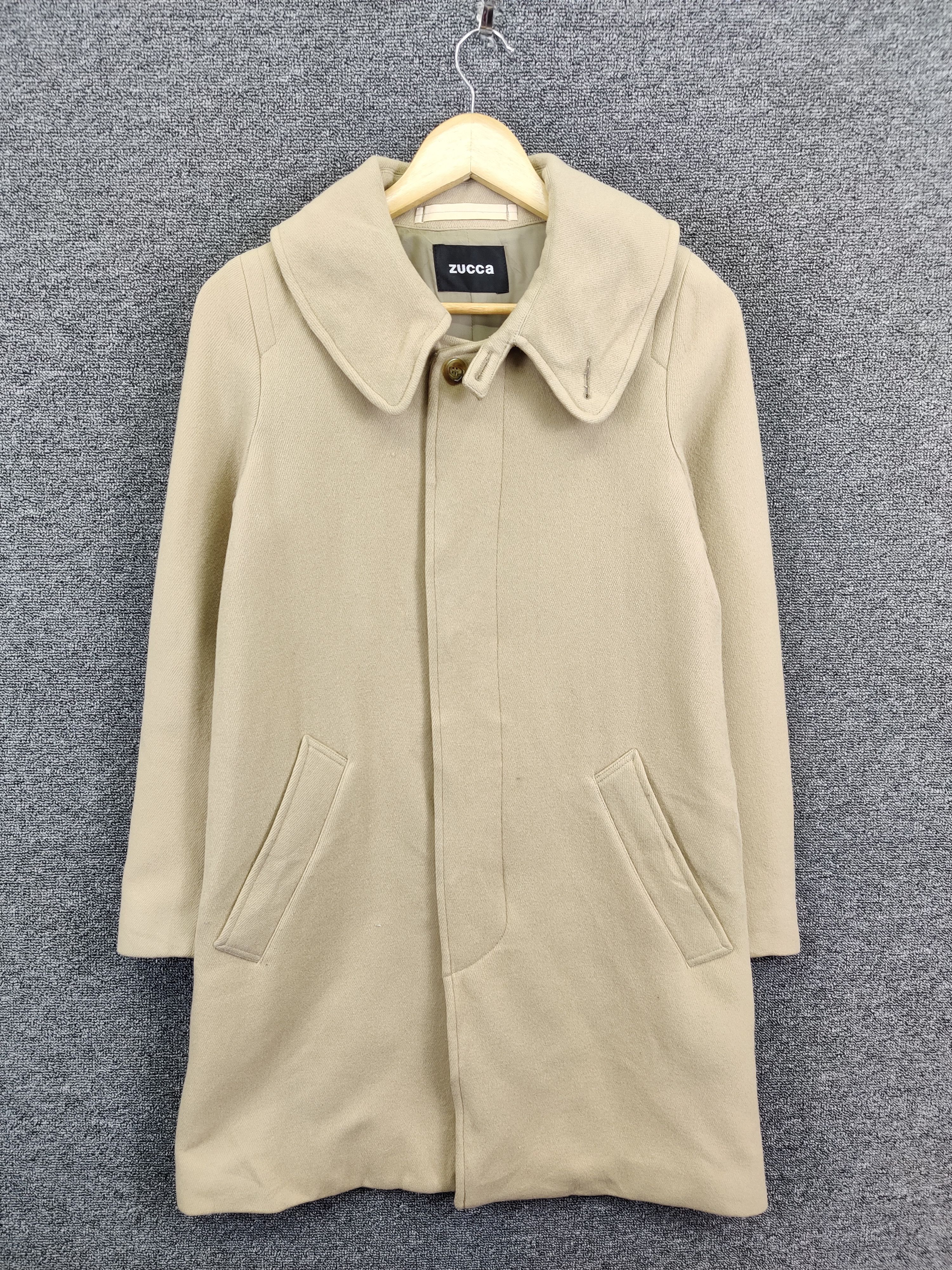 CABANE de ZUCCa Vintage Issey Miyake Zucca Wool Long Coat Size US S / EU 44-46 / 1 - 1 Thumbnail