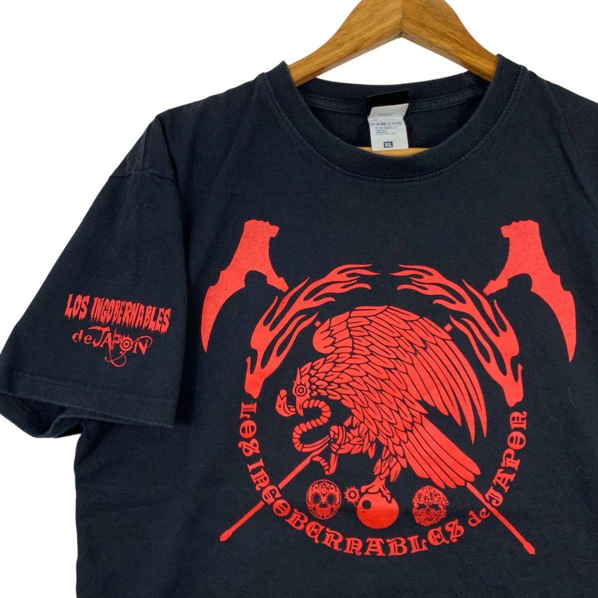 Vintage LIS LOS INGOBERNABLES de Japon x New Japan Wrestling Shirt Size US XL / EU 56 / 4 - 2 Thumbnail