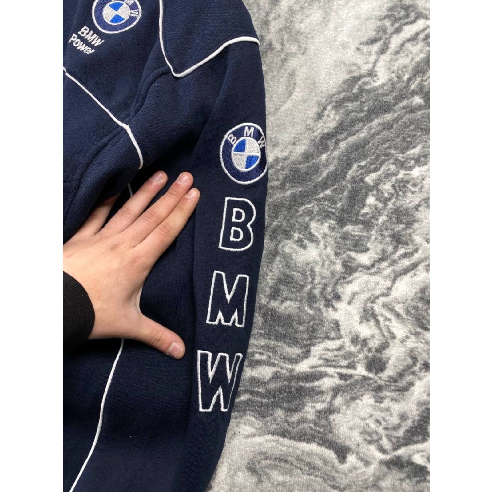 BMW VINTAGE BMW Sauber F1 Racing Full Zip Jacket Men XL Blue Size US XL / EU 56 / 4 - 7 Thumbnail