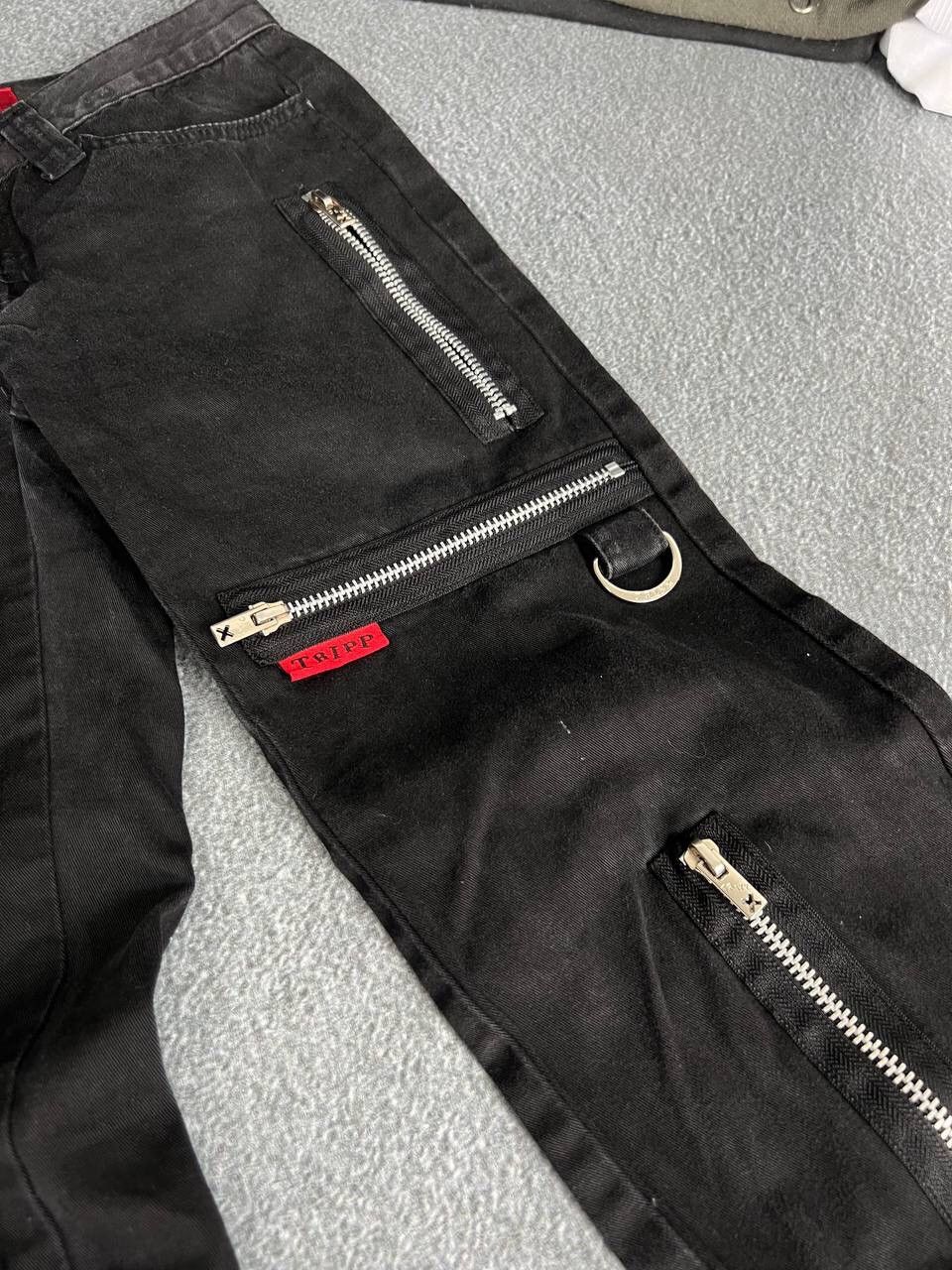Tripp NYC tripp nyc vintage flared gothic vibe multi zip womans pants Size 29" - 6 Thumbnail