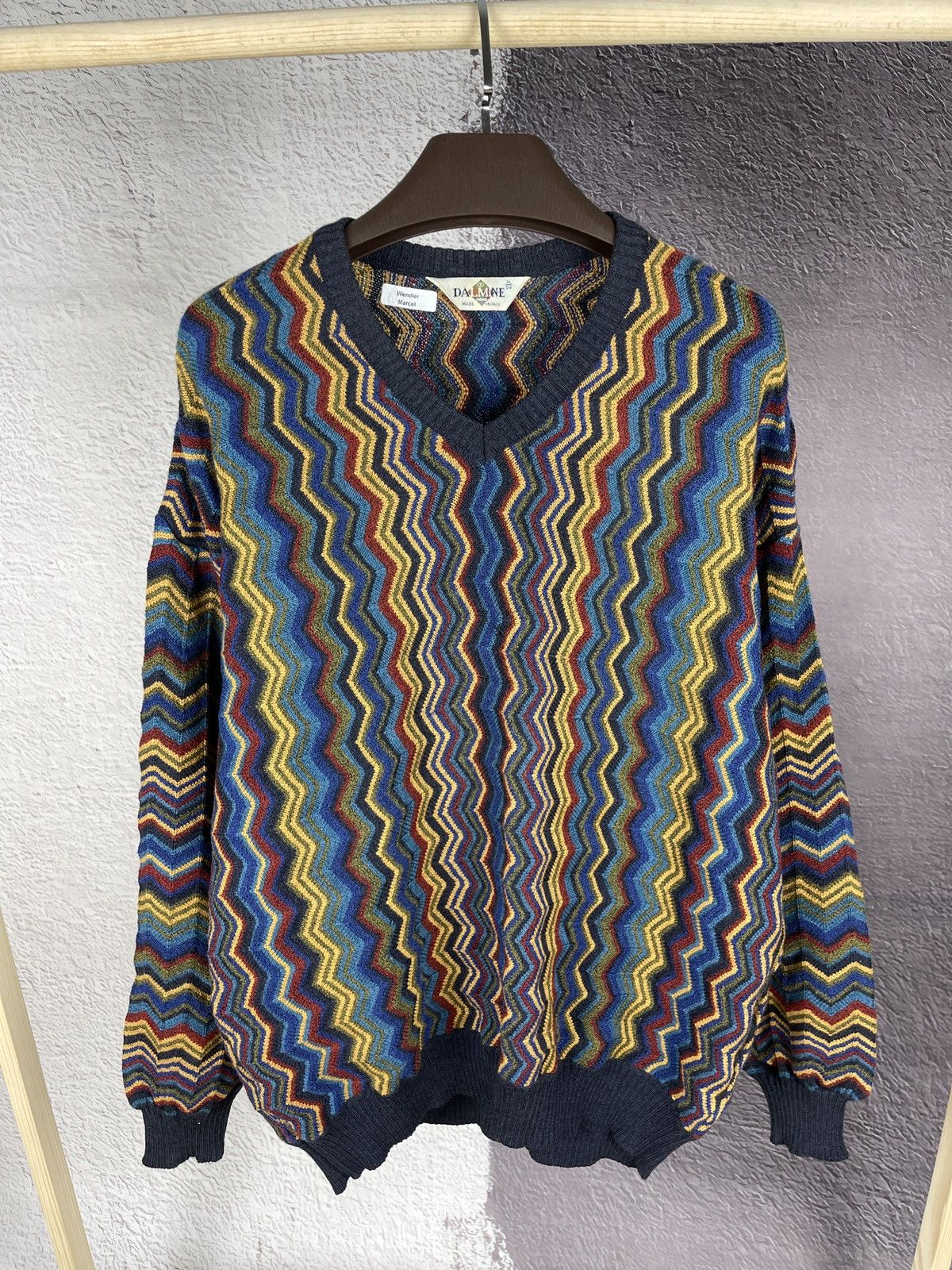 Dalmine Dalmine vintage cable knit coloured sweater coogi style wool Size US XL / EU 56 / 4 - 2 Thumbnail