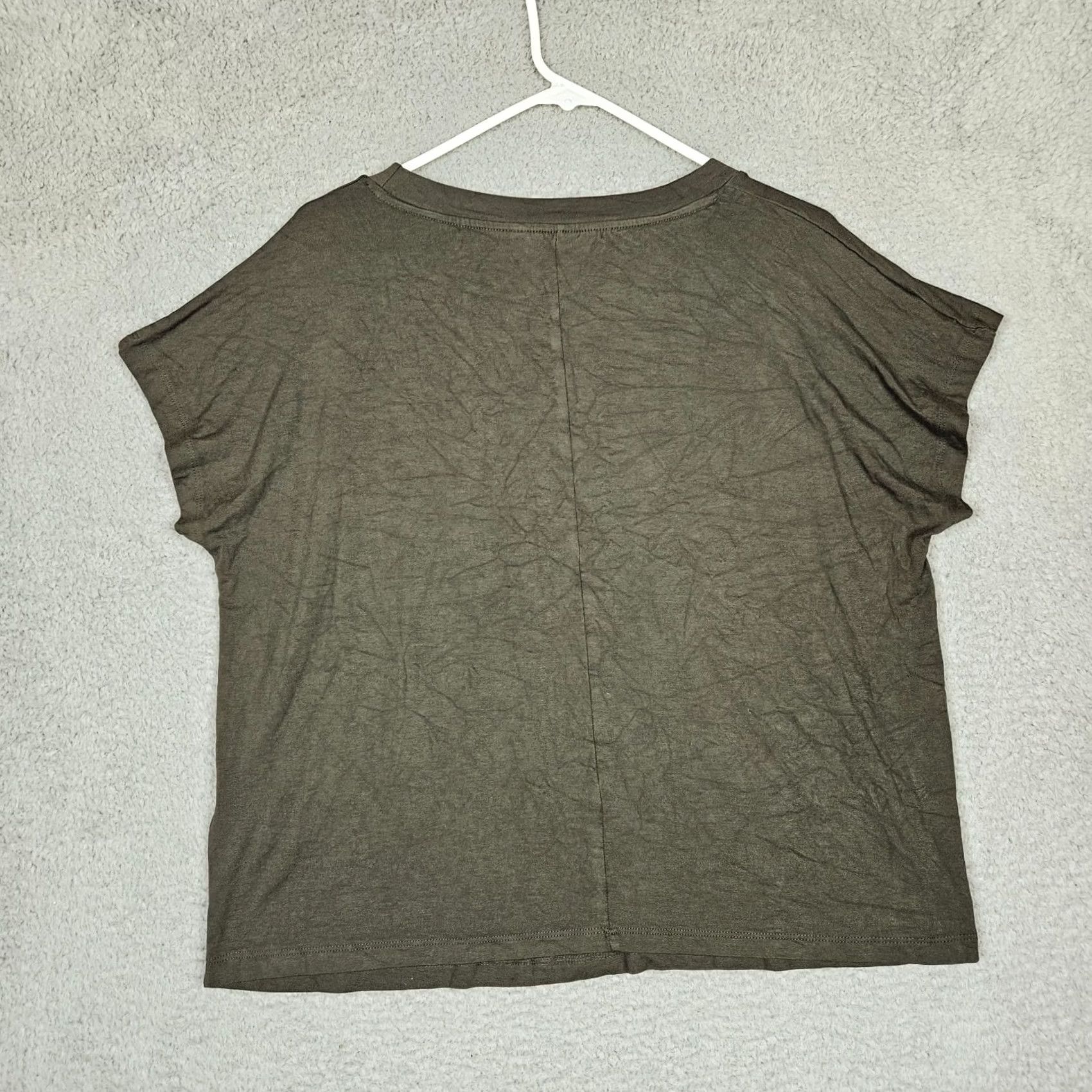 WARDROBE.NYC Wardrobe Women’s Olive Green Short Sleeve Pockets Tee Size M Size 32" / US 10 / IT 46 - 6 Thumbnail