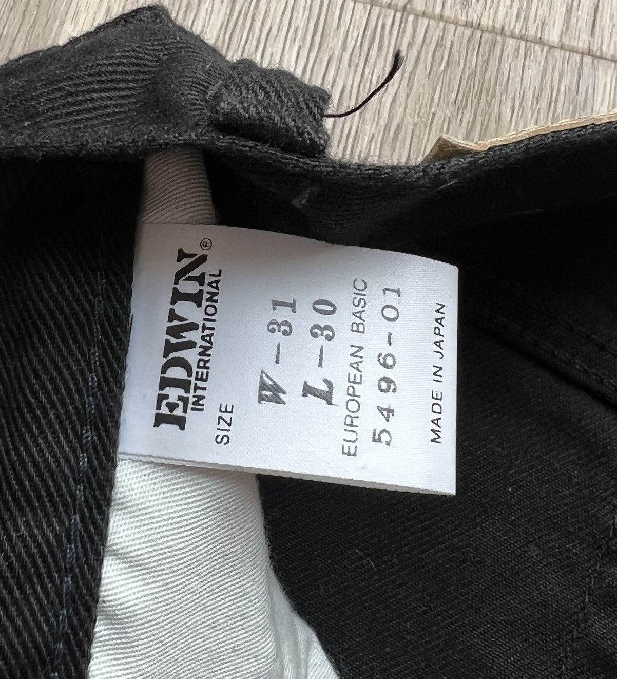 Edwin × Japanese Brand × Vintage Vintage Edwin Black Jeans Japanese Denim Size US 30 / EU 46 - 4 Thumbnail