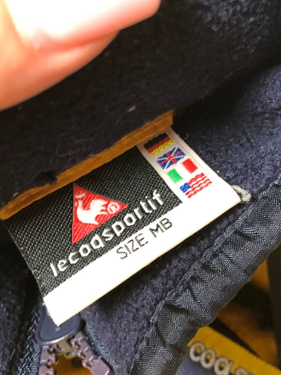Le Coq Sportif × Vintage Vintage Le Coq Sportif Nylon Zip Jacket Size US M / EU 48-50 / 2 - 2 Thumbnail