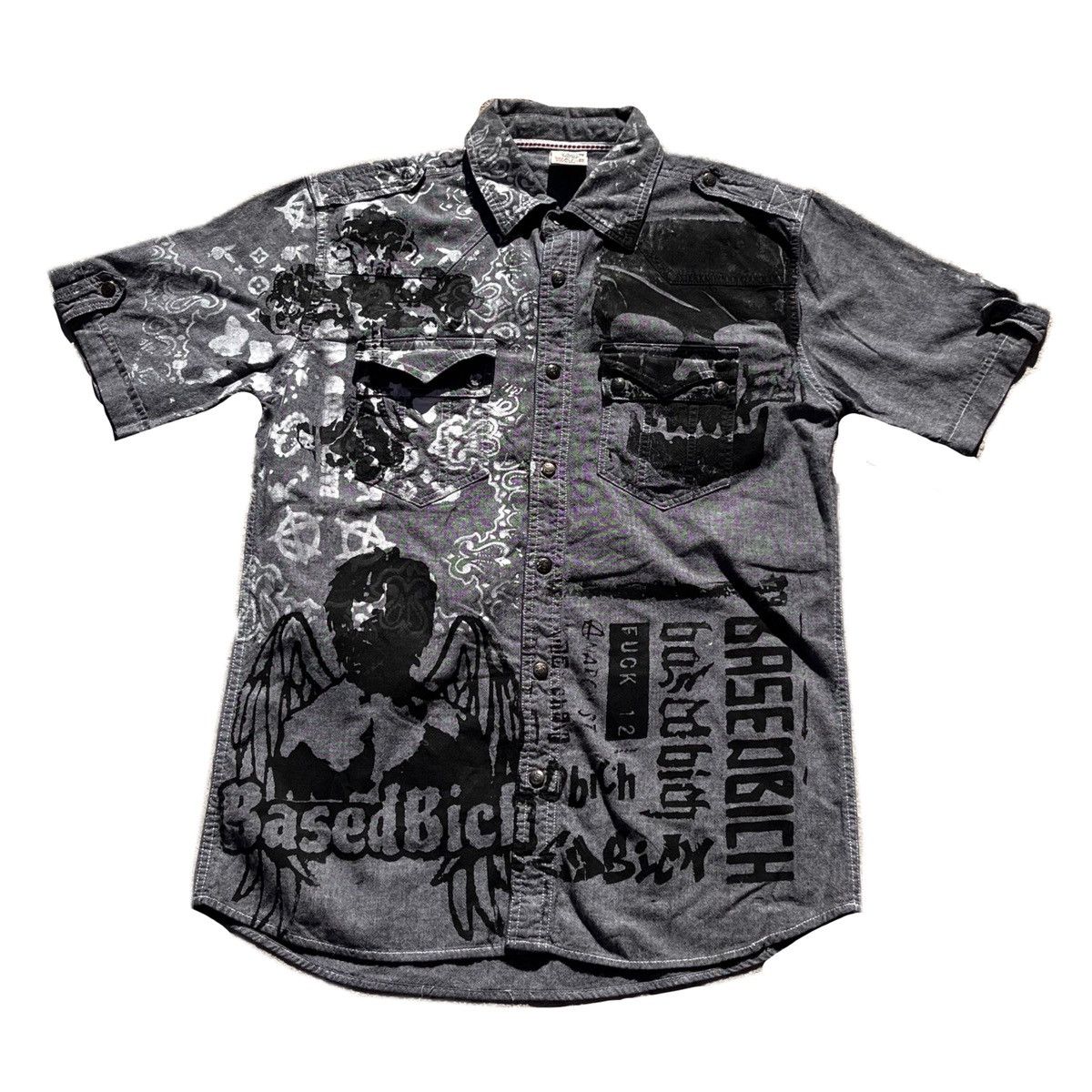 Other Basedbich hand printed button up large Size US L / EU 52-54 / 3 - 1 Thumbnail