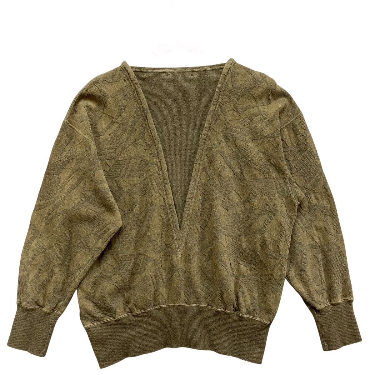 Hiroko Koshino Homme Vintage Hiroko Koshino Jacquard Sweatshirt Japanese Designer Size US M / EU 48-50 / 2 - 5 Thumbnail