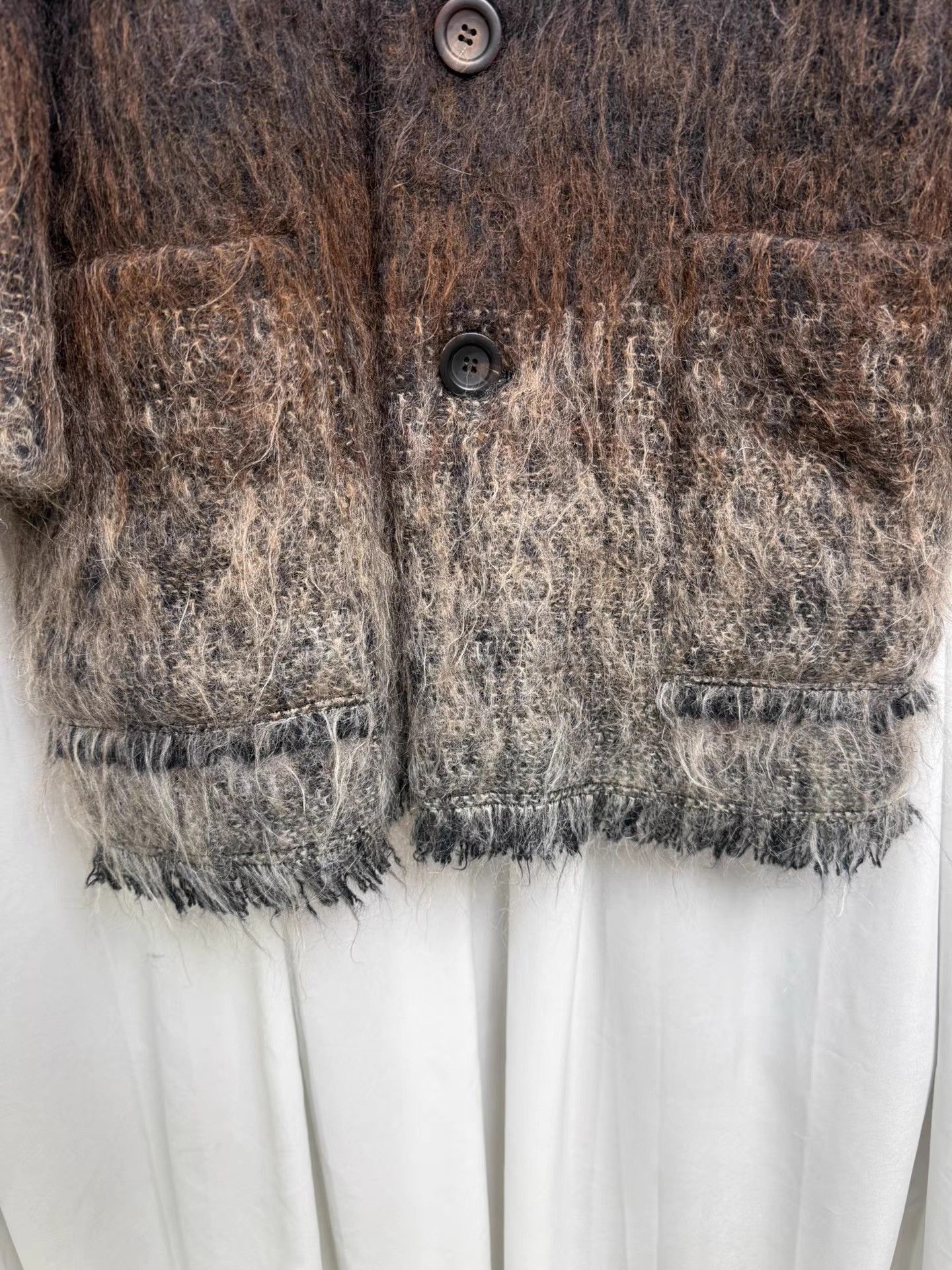Issey Miyake ISSEY MIYAKE Mohair Gradient Stand Collar Coat K20 Size US M / EU 48-50 / 2 - 7 Thumbnail