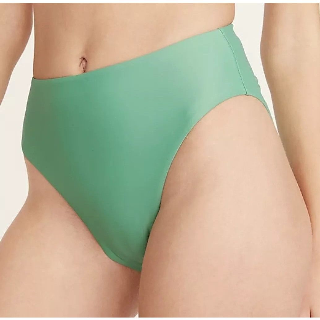 J.Crew NWT J Crew High Rise Moderate Coverage Bikini Bottom S BF178 Size ONE SIZE - 1 Thumbnail