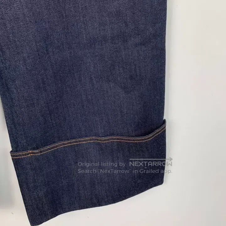 Fendi Fendi Dark Blue Cotton Denim Wide Leg Pants Size 27" / US 4 / IT 40 - 4 Thumbnail