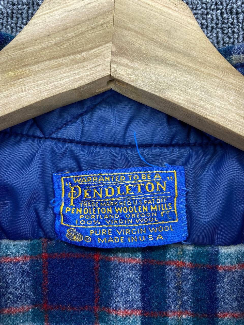 Pendleton Vintage Pendleton Wool Flannel Shadow Plaid Shirts Button Up Size M / US 6-8 / IT 42-44 - 6 Thumbnail